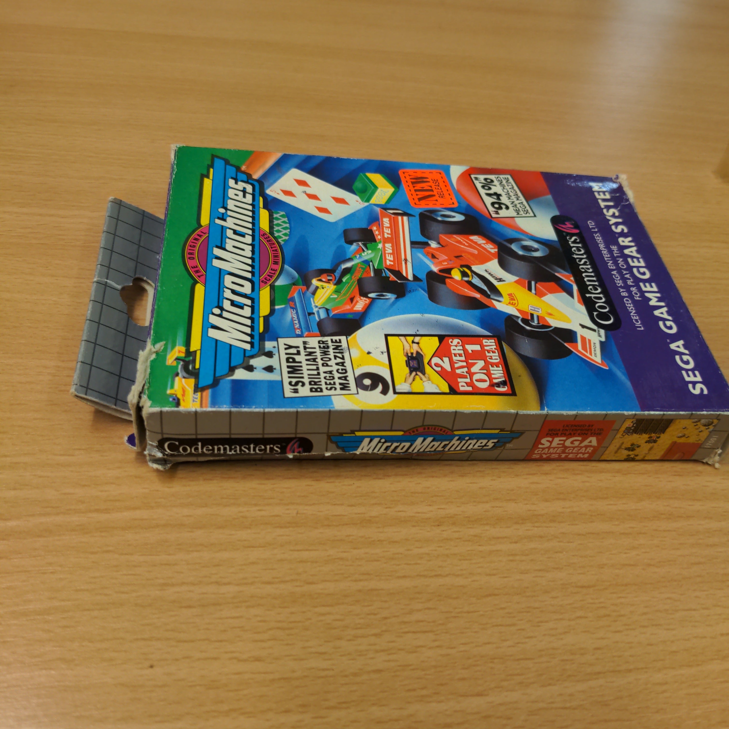 Micro Machines Sega Game Gear game boxed