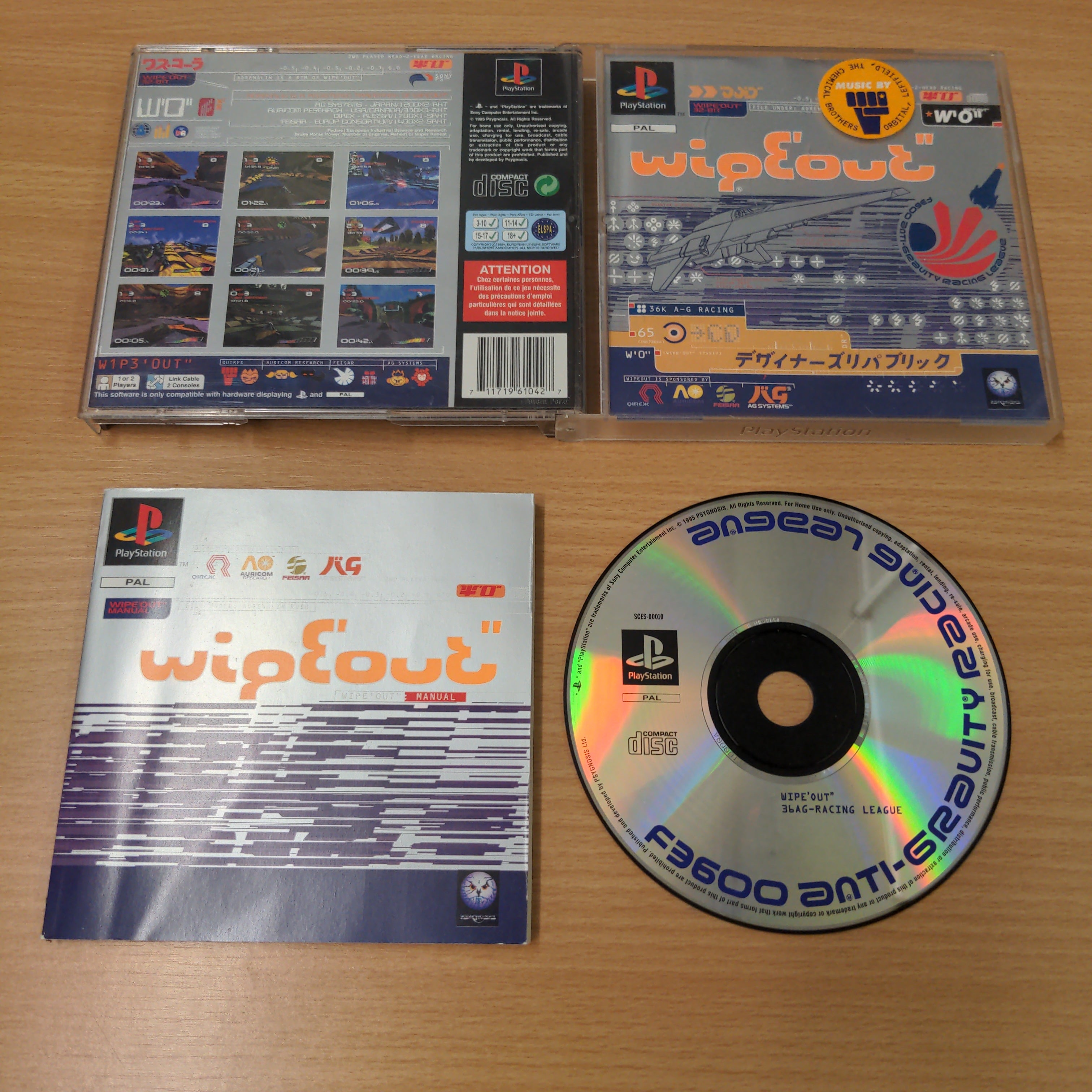 Wipeout Sony PS1 game – retro game store uk1