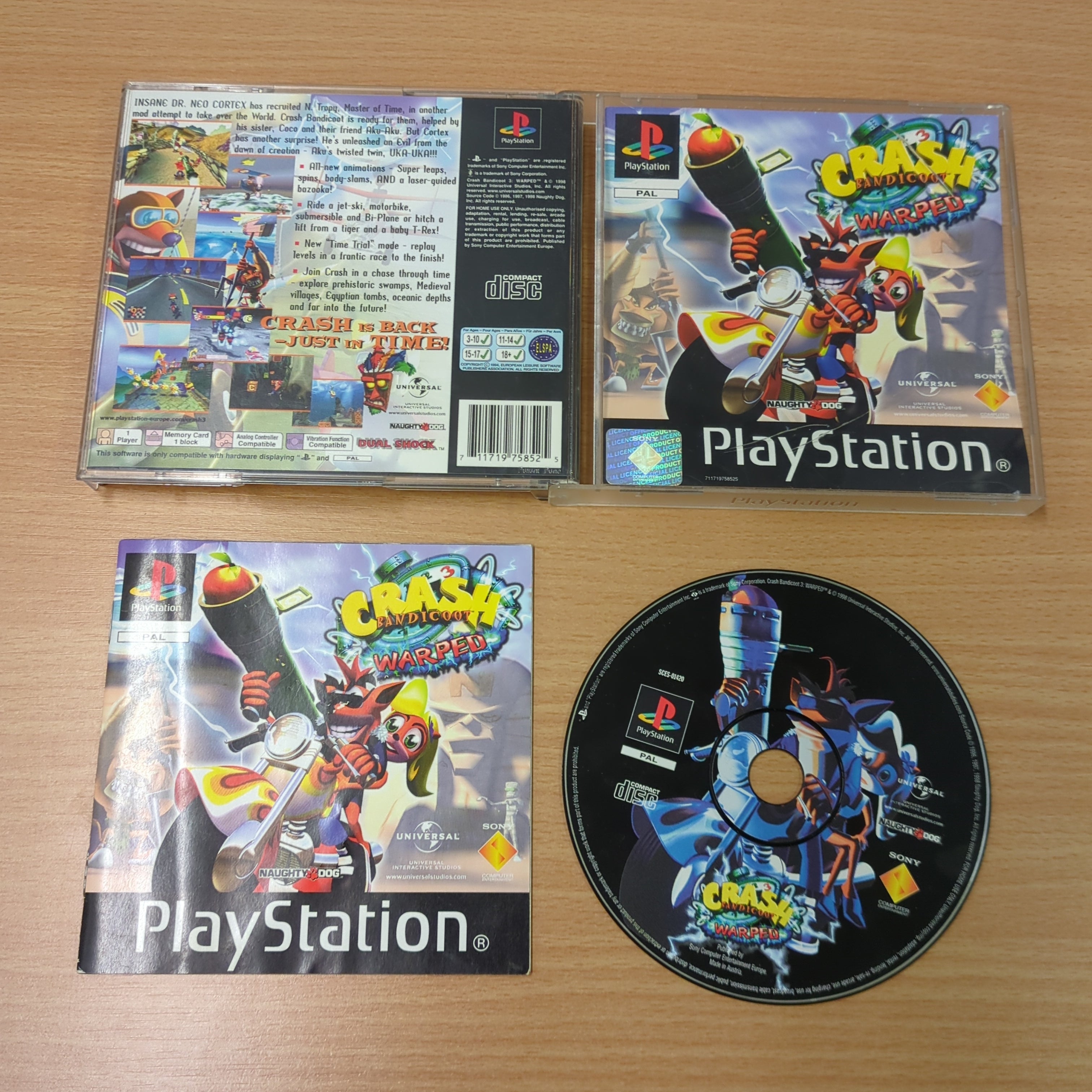 Crash Bandicoot 3 Warped – PS1 – Version Française Complète – RETRO GAMING