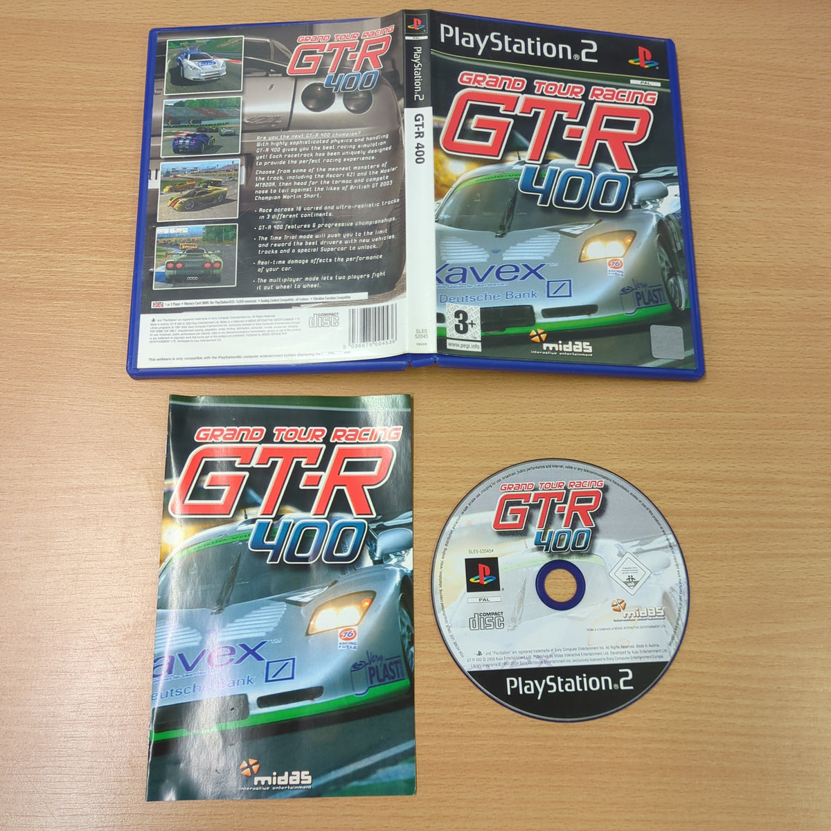 jeu GT-R gtr 400 grand tour racing pour playstation 2 PS2 en francais COMPLET