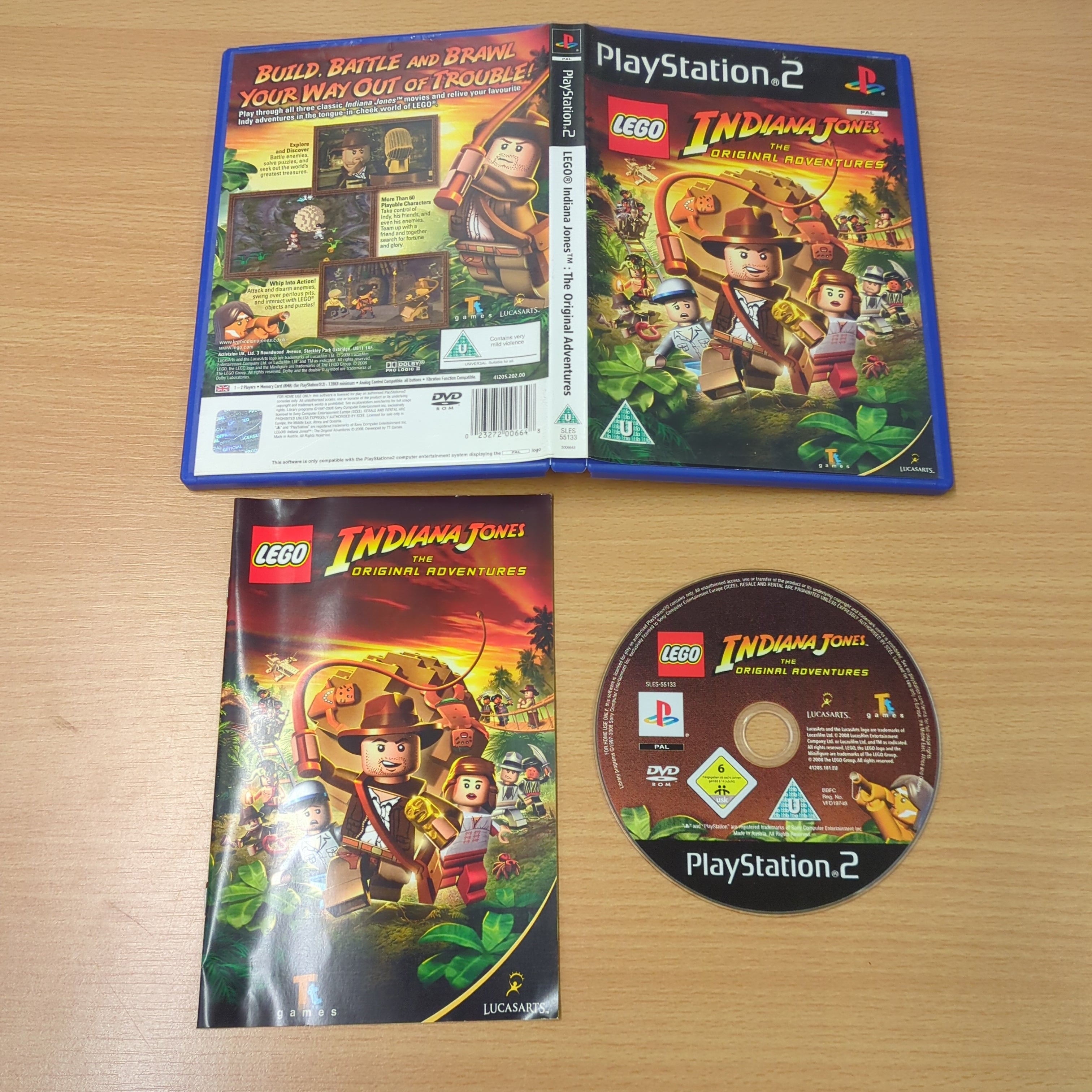 LEGO Indiana Jones: The Original Adventures Sony PS2 game – retro