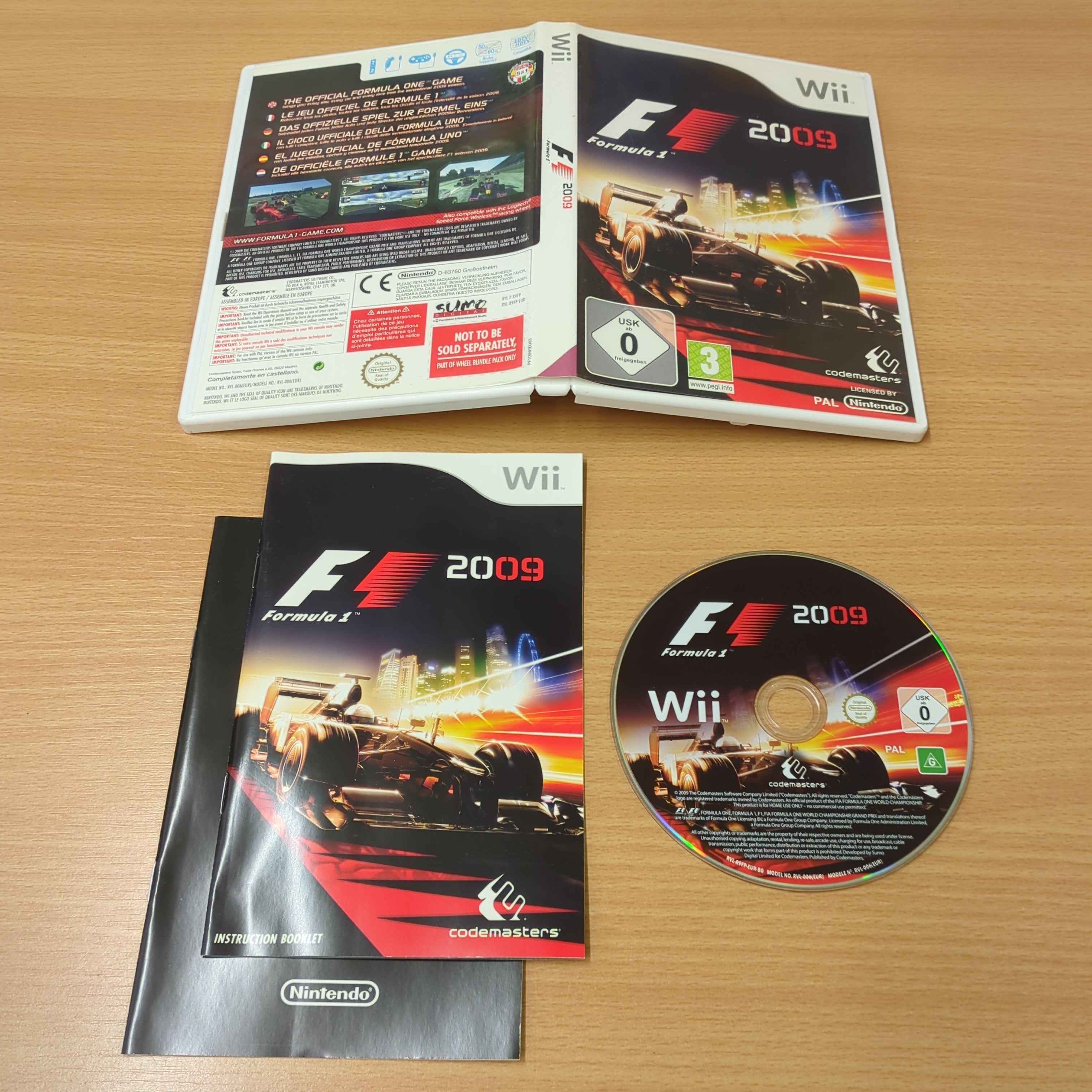 F1 2009Nintendo Wii Game Complete tested 8bitbeyond – retro game