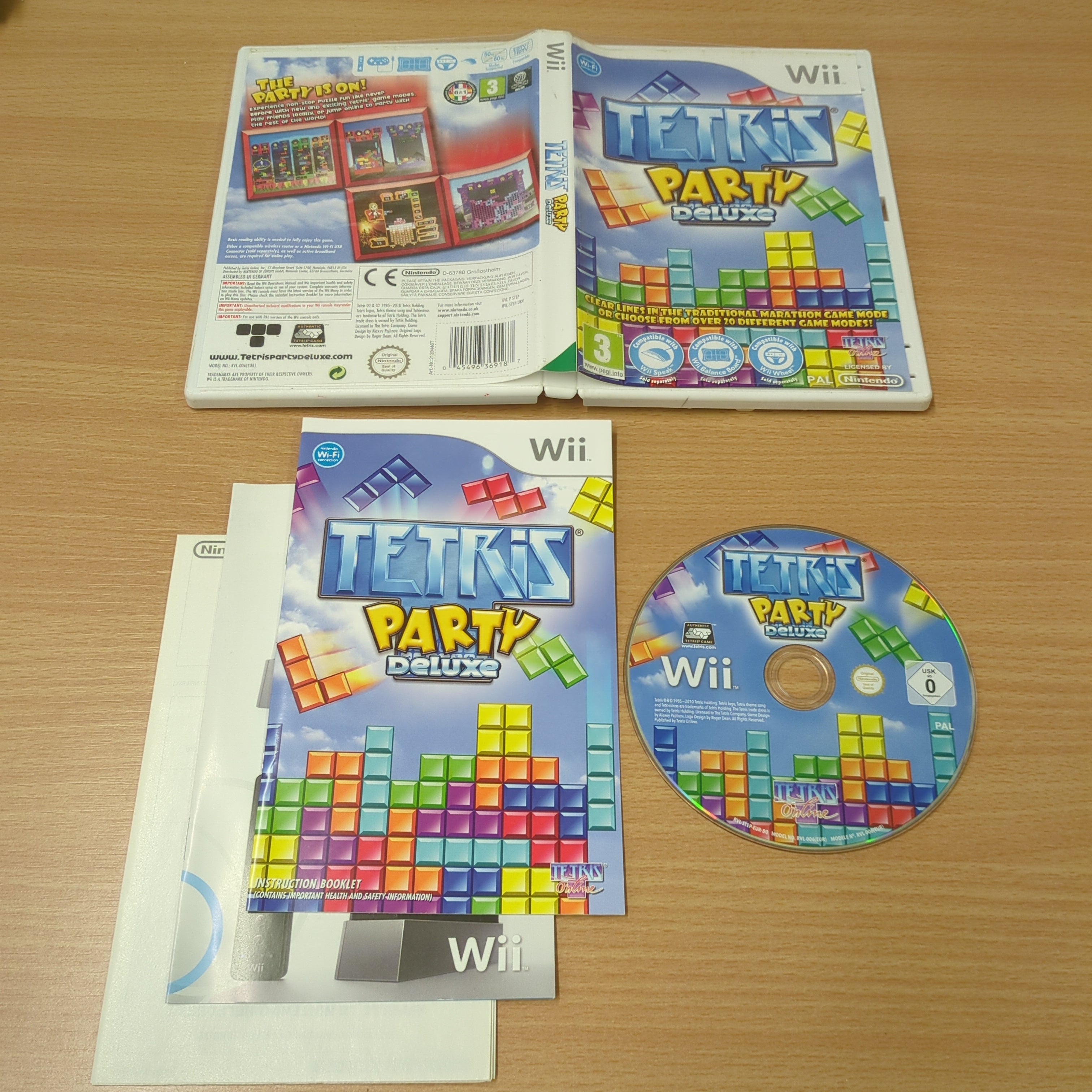 Tetris Party DeluxeNintendo Wii Game Complete tested 8bitbeyond