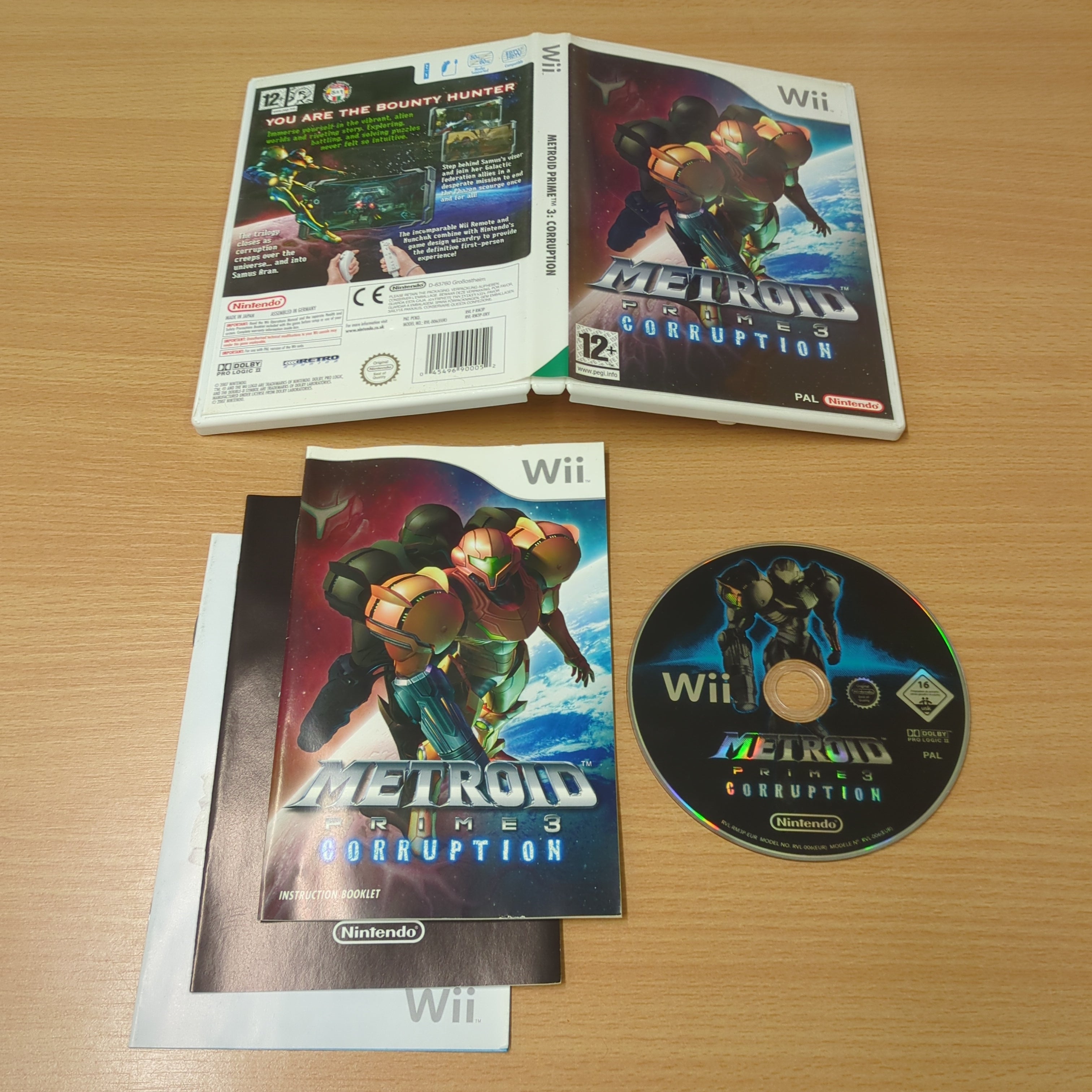 Metroid Prime 3: CorruptionNintendo Wii Game Complete tested - Main Image