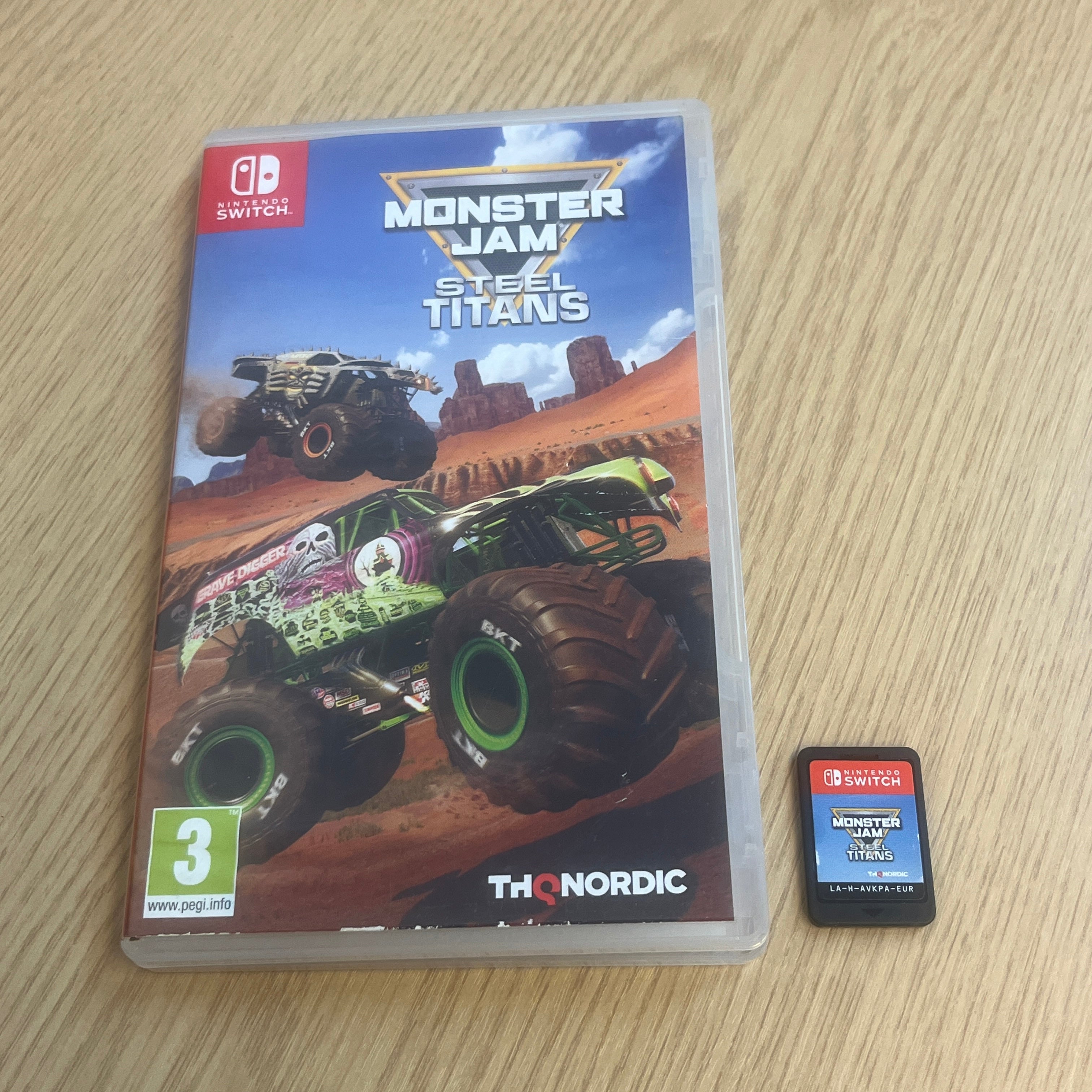 monster jam steel titans nintendo switch game – retro game store