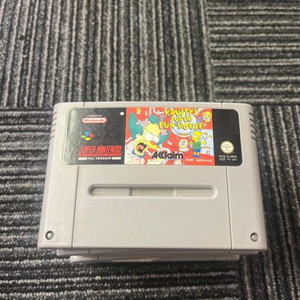 Krusty's Super Fun House Snes game cart only