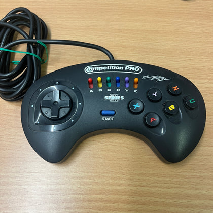 Competition pro 6 button controller for Sega mega drive