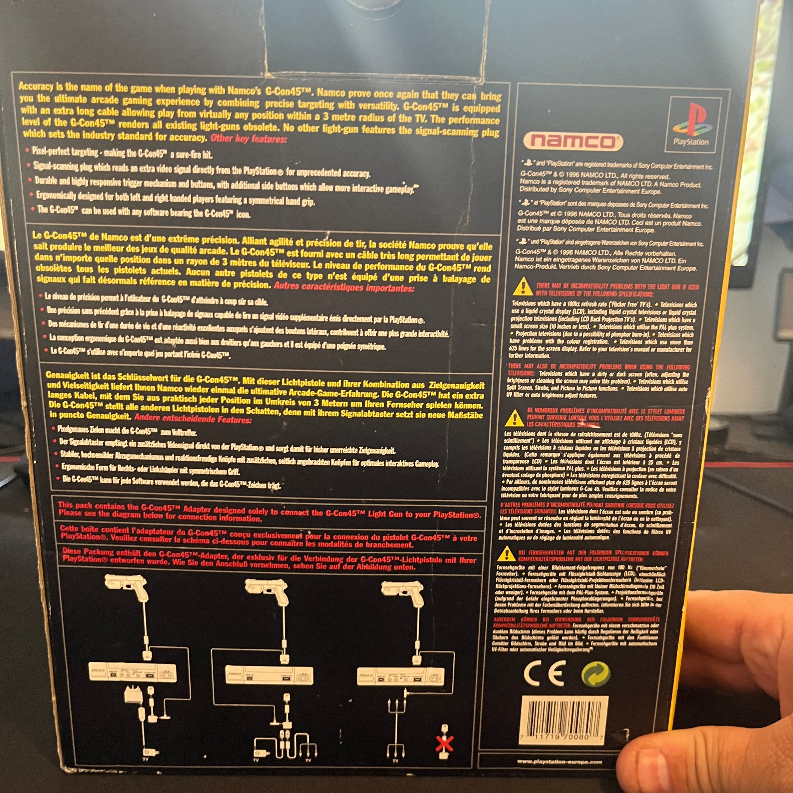 G-Con45 light gun ps1 accessory boxed