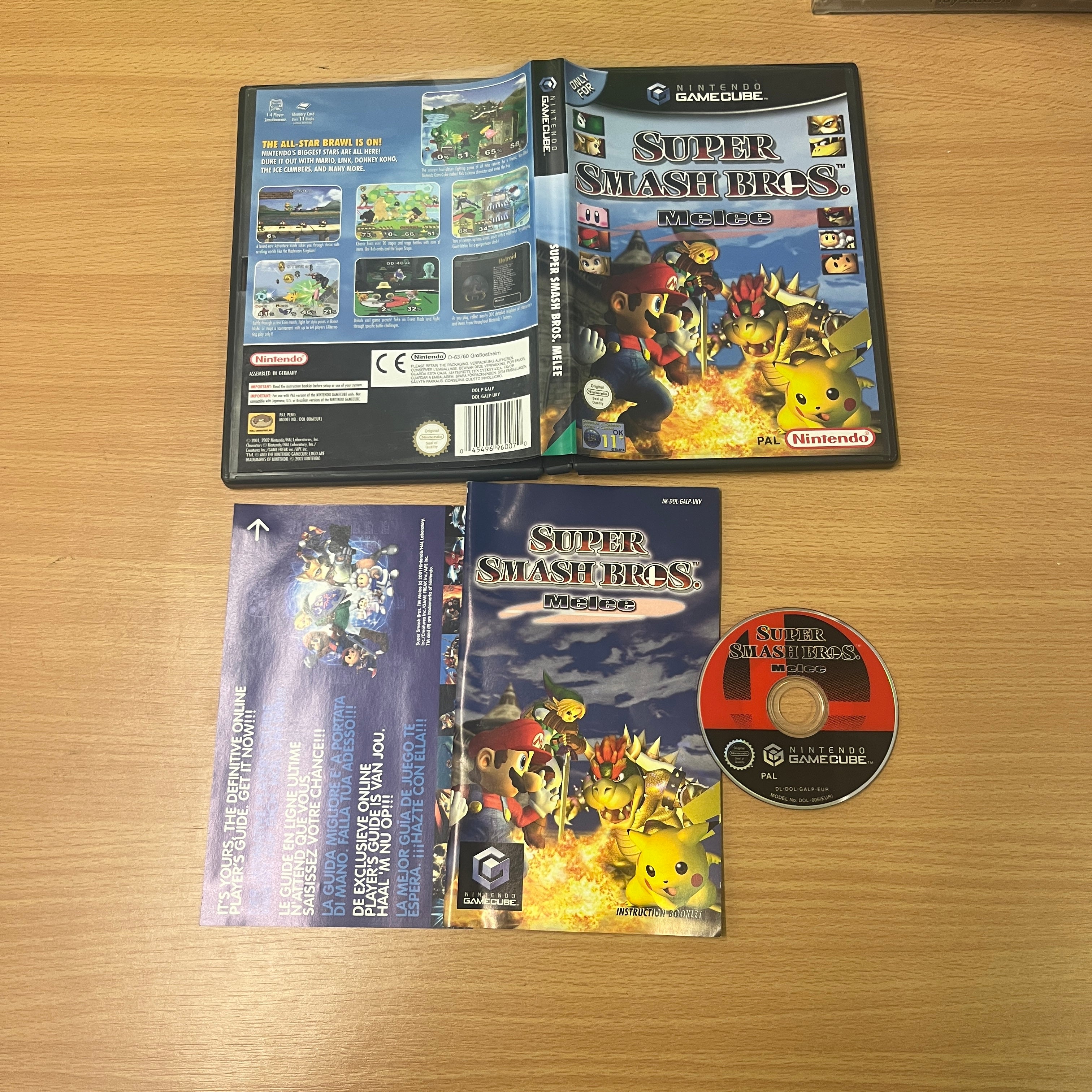 Super smash bros melee Nintendo GameCube game missing manual