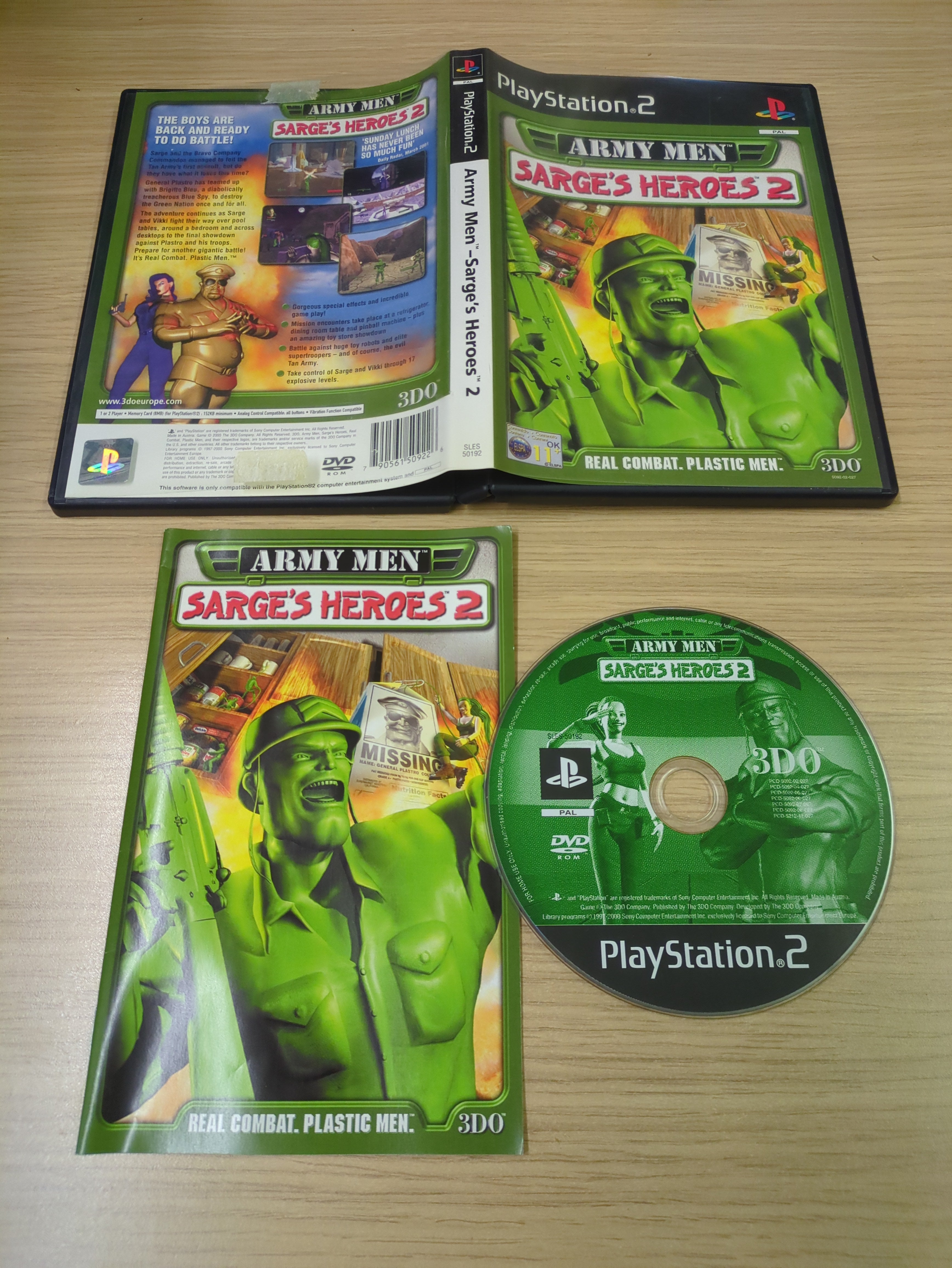 Army Men: Sarge's Heroes 2 Sur PS2 - Complet - PEGI 3 - Bon état