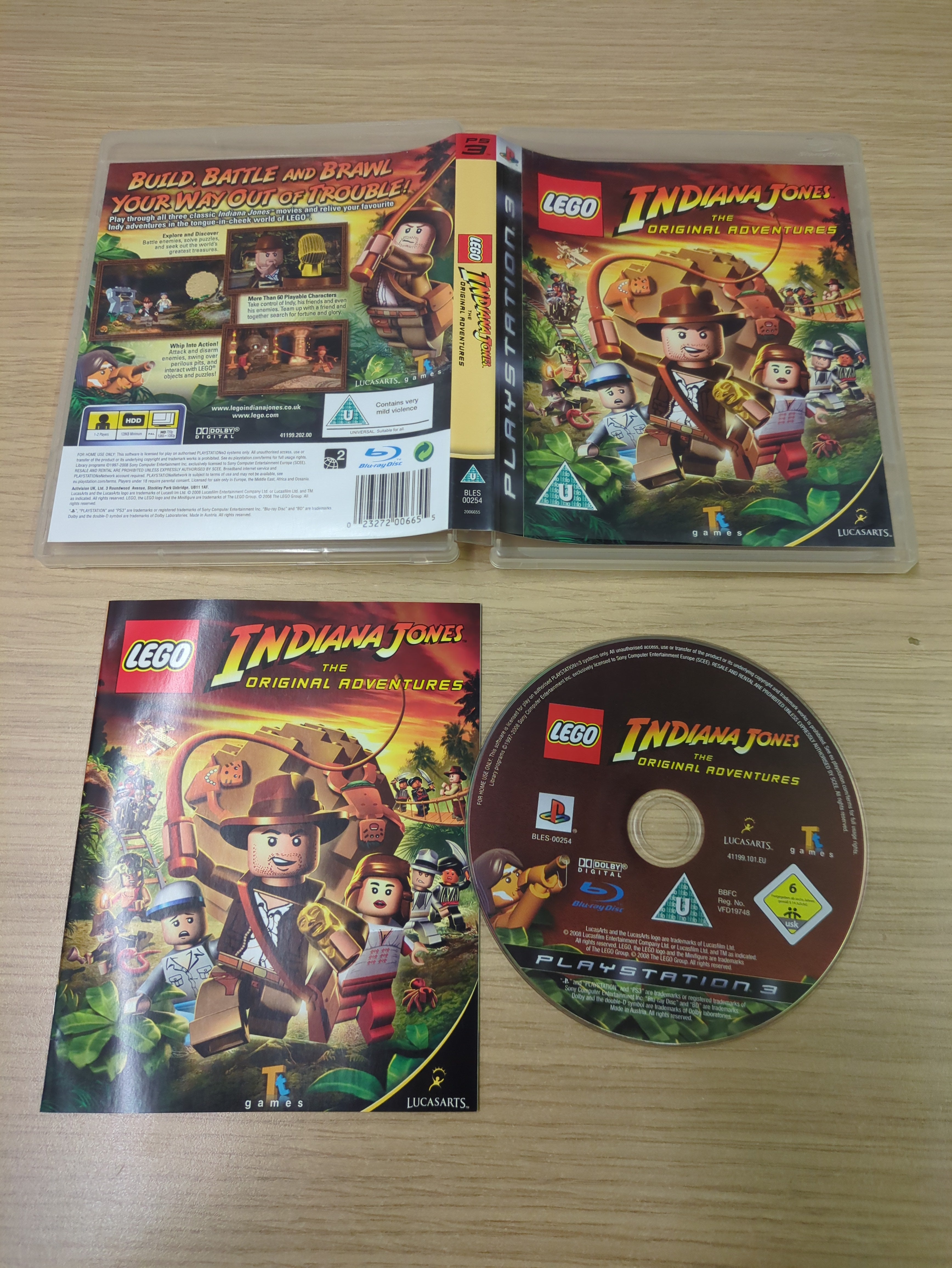 LEGO Indiana Jones The Original Adventures Sony PS3 game – retro