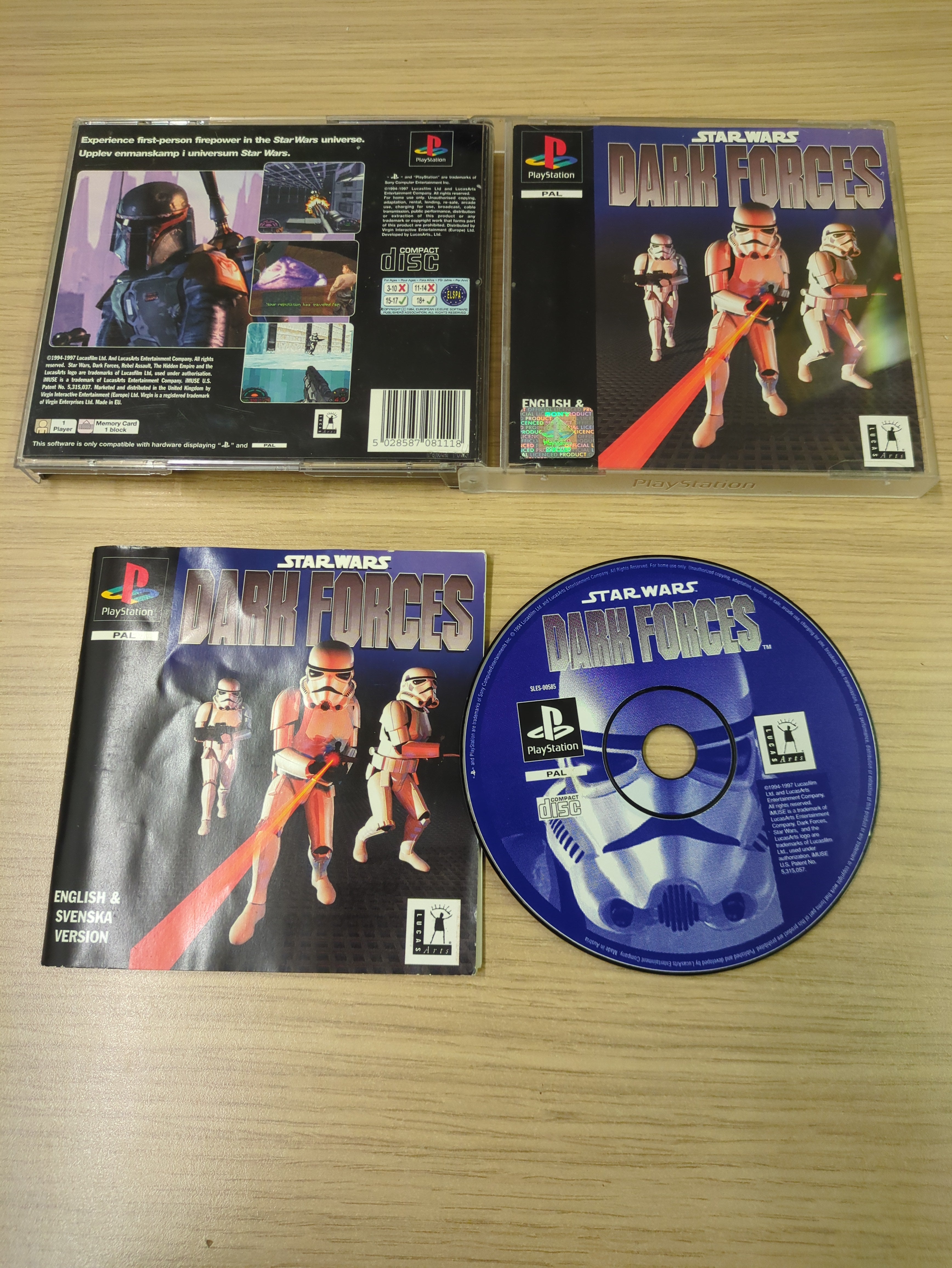Star Wars Dark Forces Sony PS1 game – retro game store uk