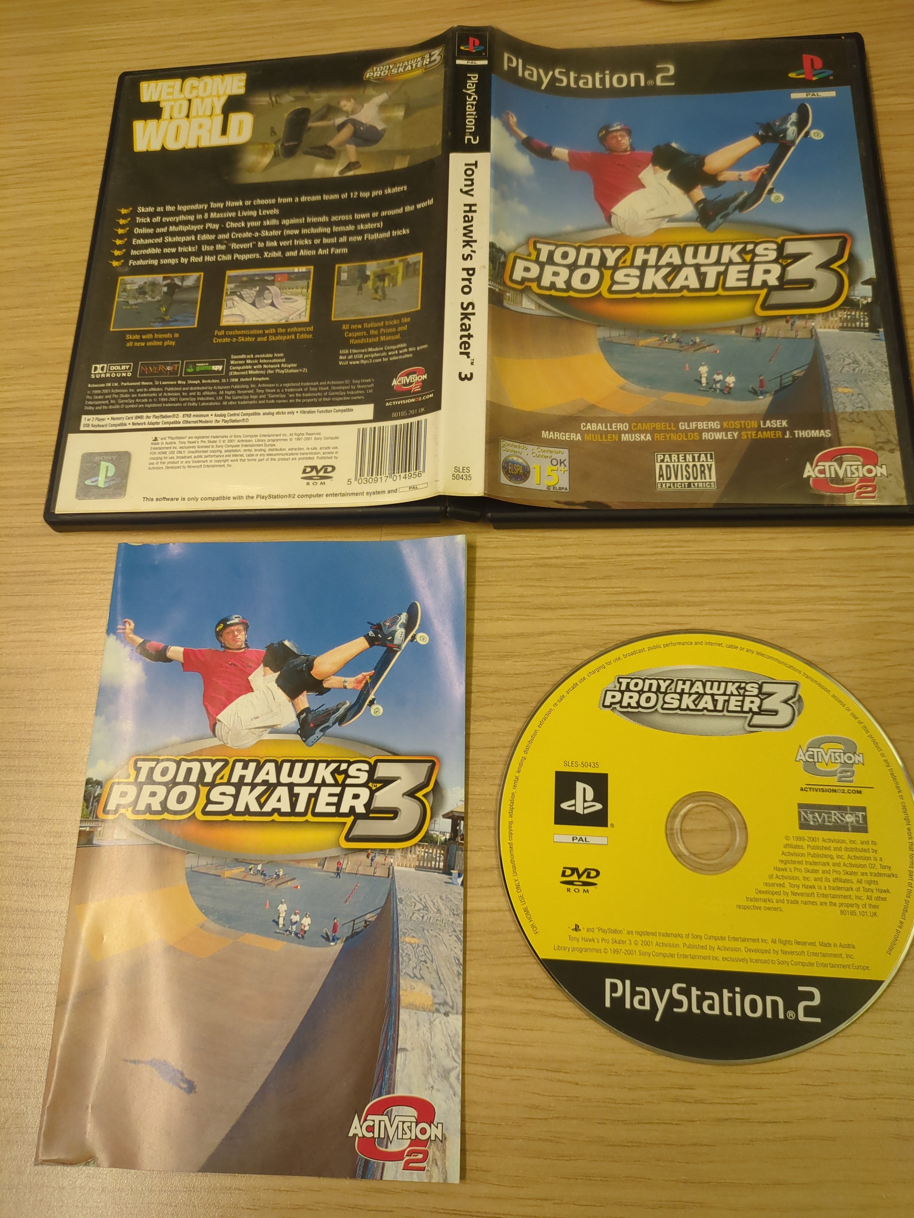 Tony Hawk's Pro Skater Sony PS2 game – retro game store uk