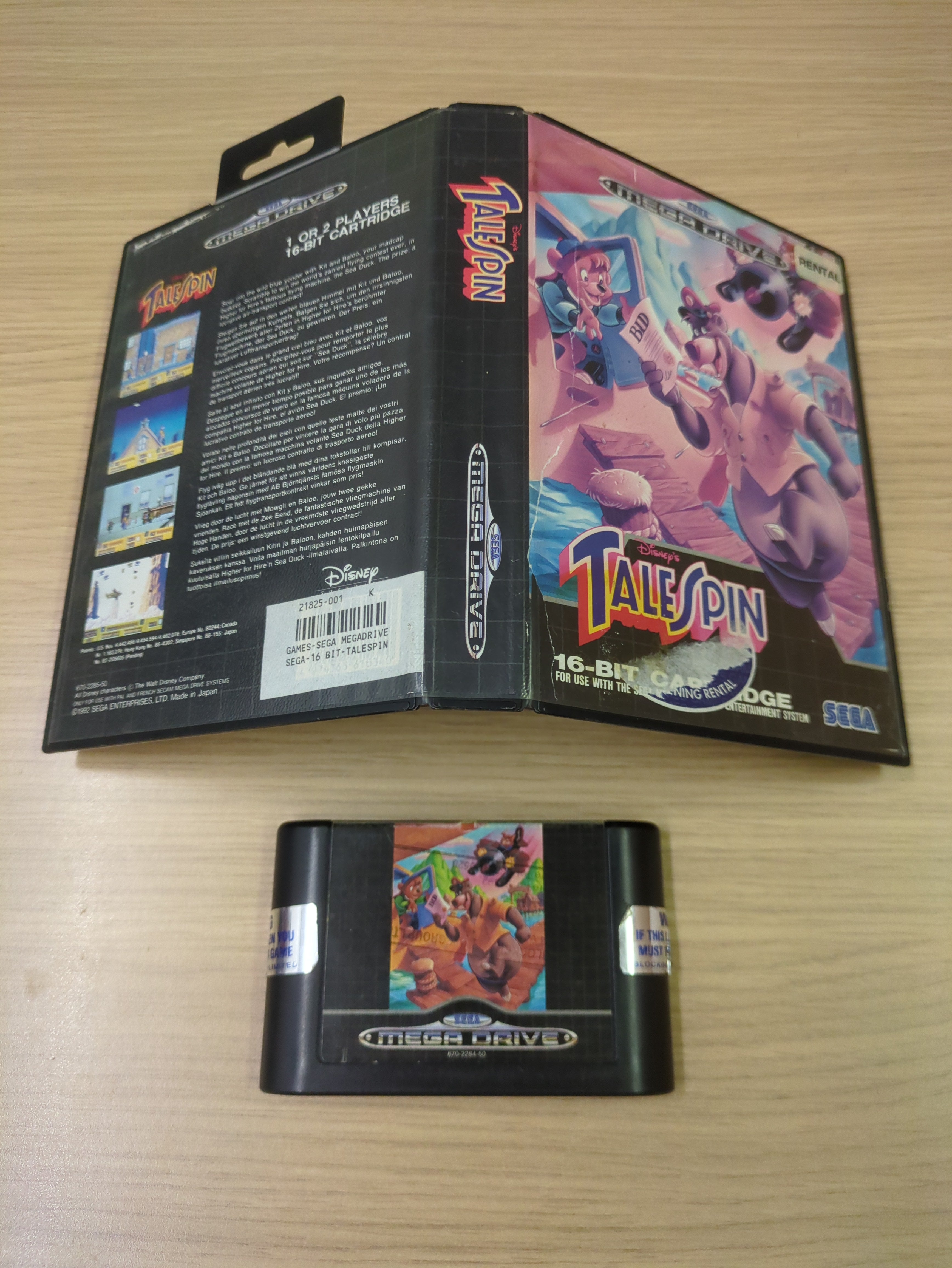 Talespin Sega megadrive game complete 8BitBeyond – retro
