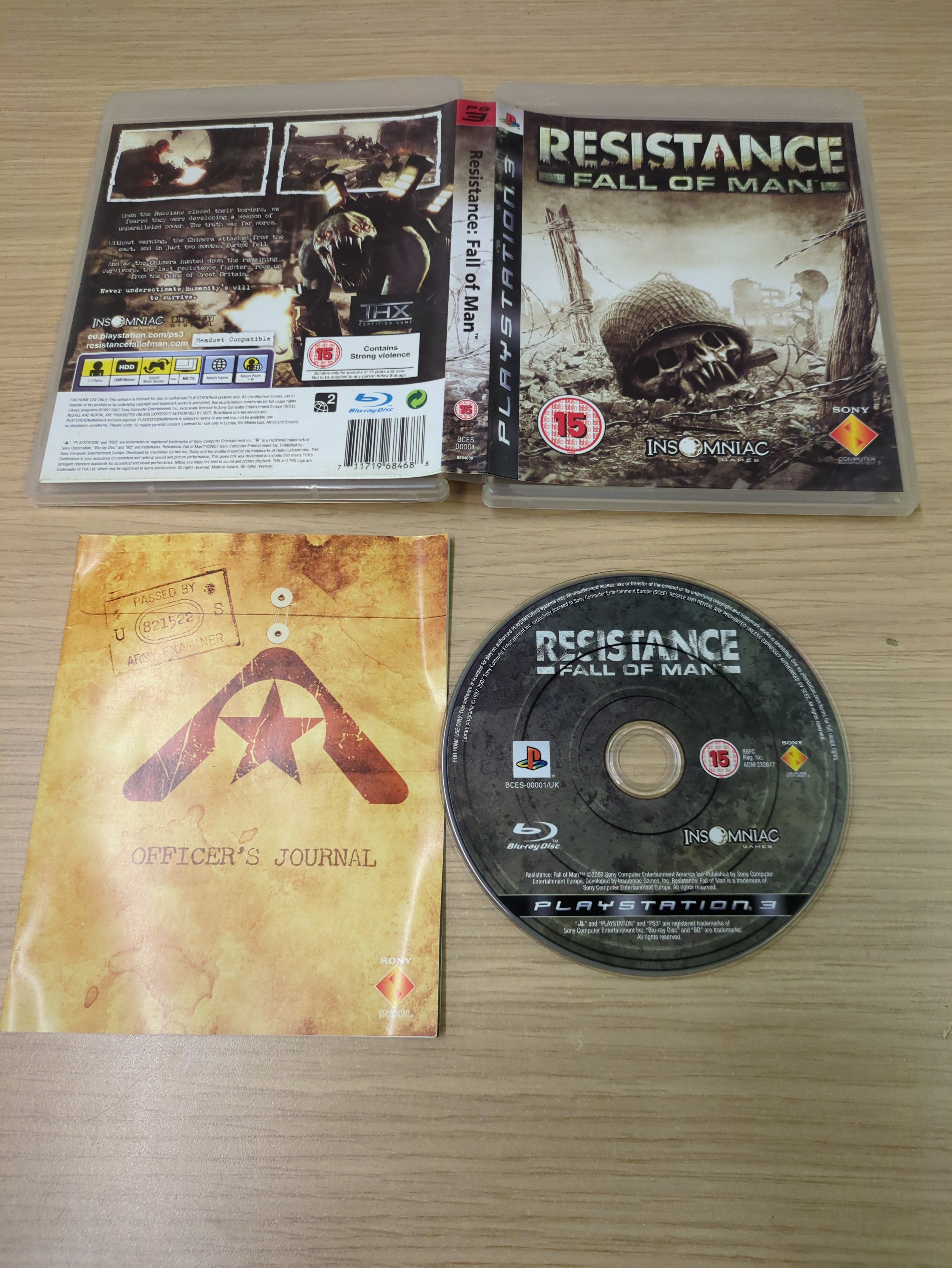 Jeu Resistance: Fall Of Man Pour PS3 - Bon état, Complet, PEGI 18, Action-aventure