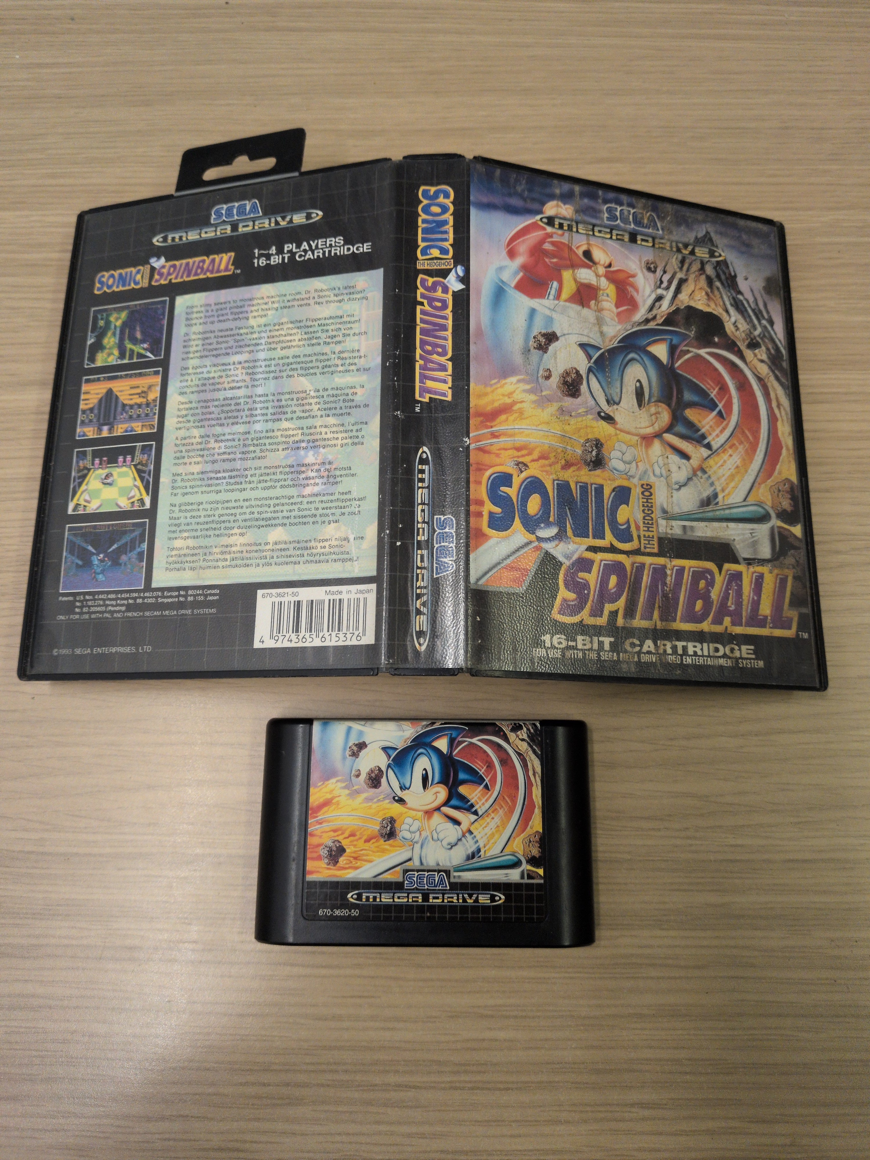SONIC SPINBALL - Jeu original Sega Megadrive - occasion - sans notice - Jeux vidéo SONIC SPINBALL - Jeu original Sega Megadrive - occasion - sans notice - Jeux vidéo