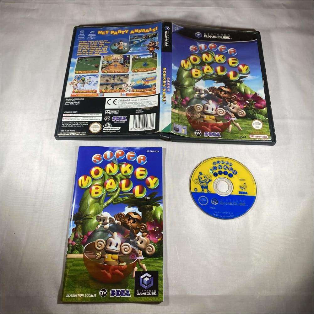 Super monkey ball Nintendo GameCube game complete 8BitBeyond