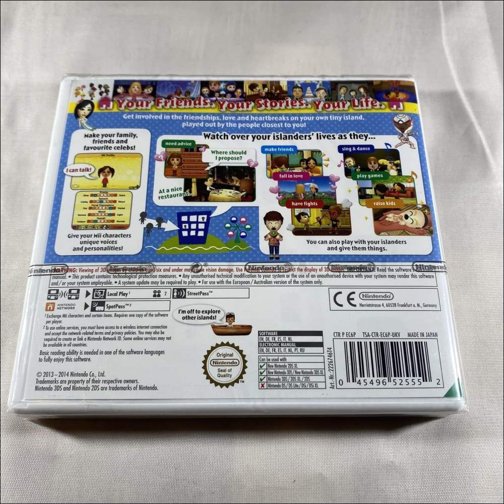 Tomodachi life new retro Nintendo game sealed store 8BitBeyond uk 3ds 27.99 –