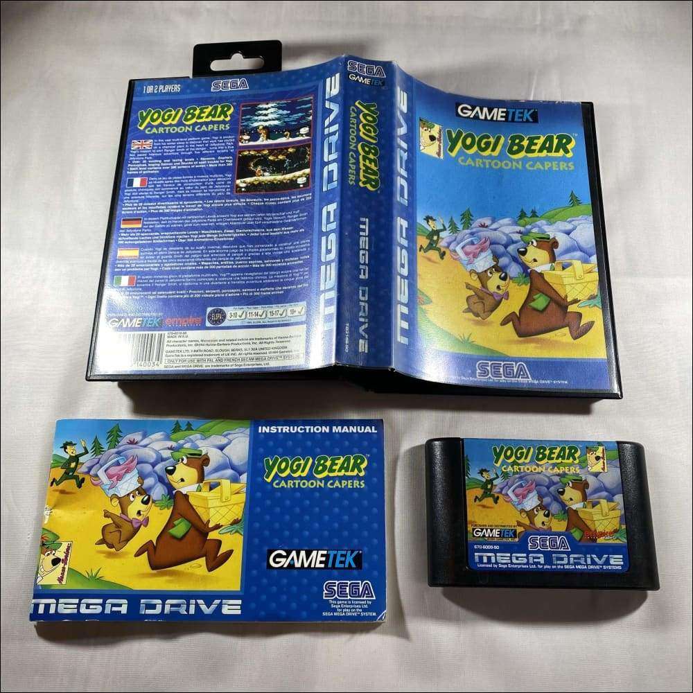 Jeu Yogi Bear – Megadrive/Genesis – Version PAL Complète (Boîte, Notice)