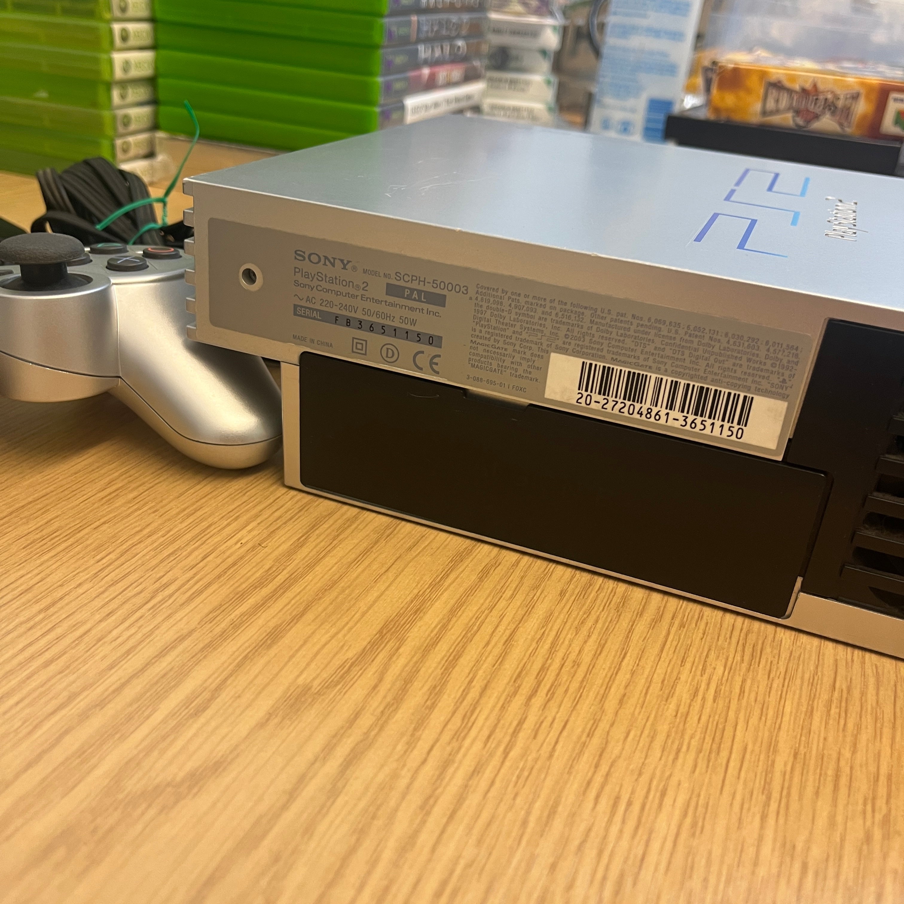 Sony PlayStation 2 PS2 Satin Silver Console