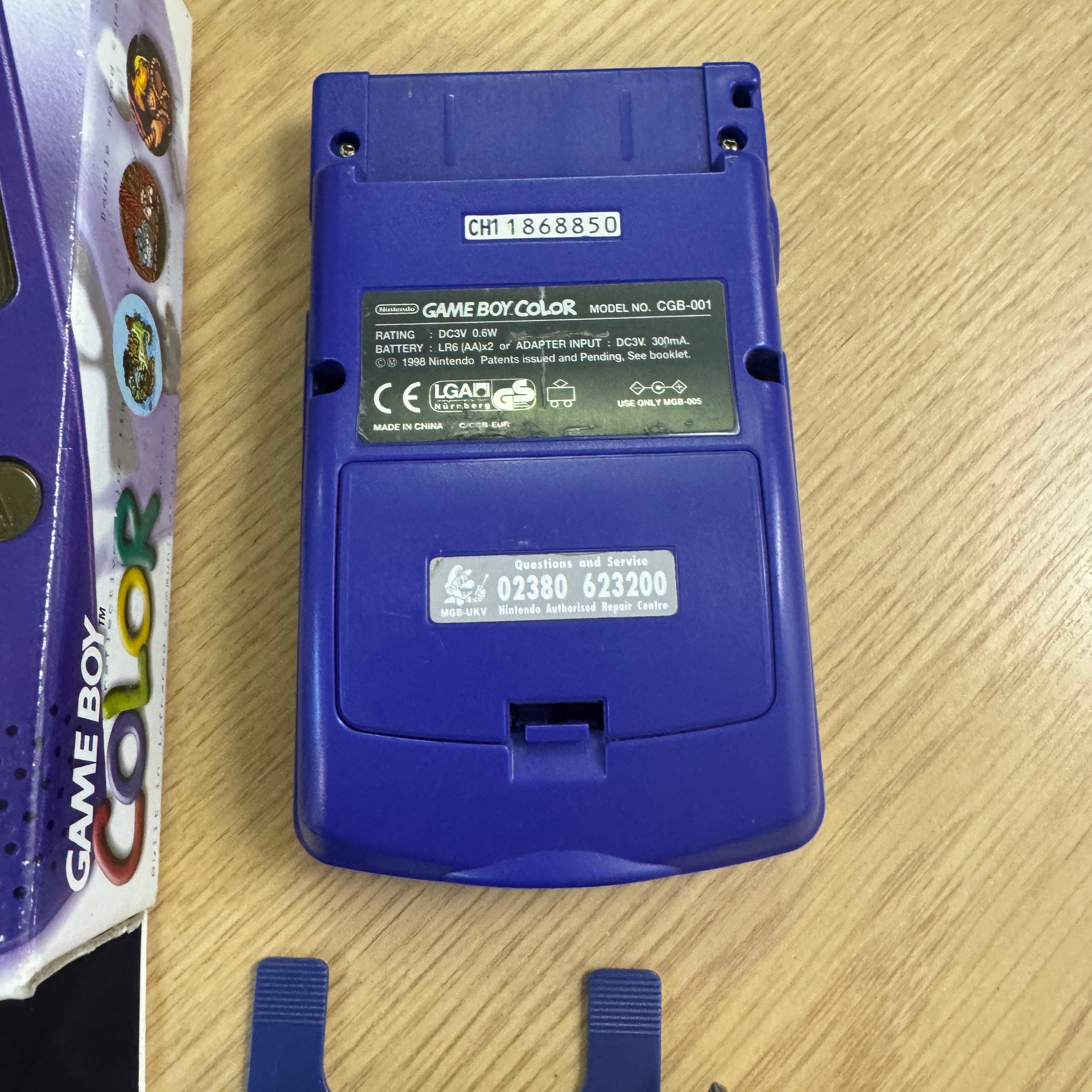 Purple Nintendo Game Boy Color boxed