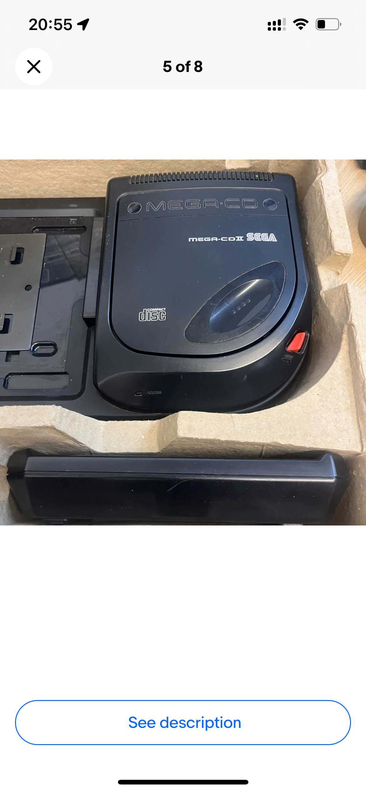Sega Mega CD model II console boxed