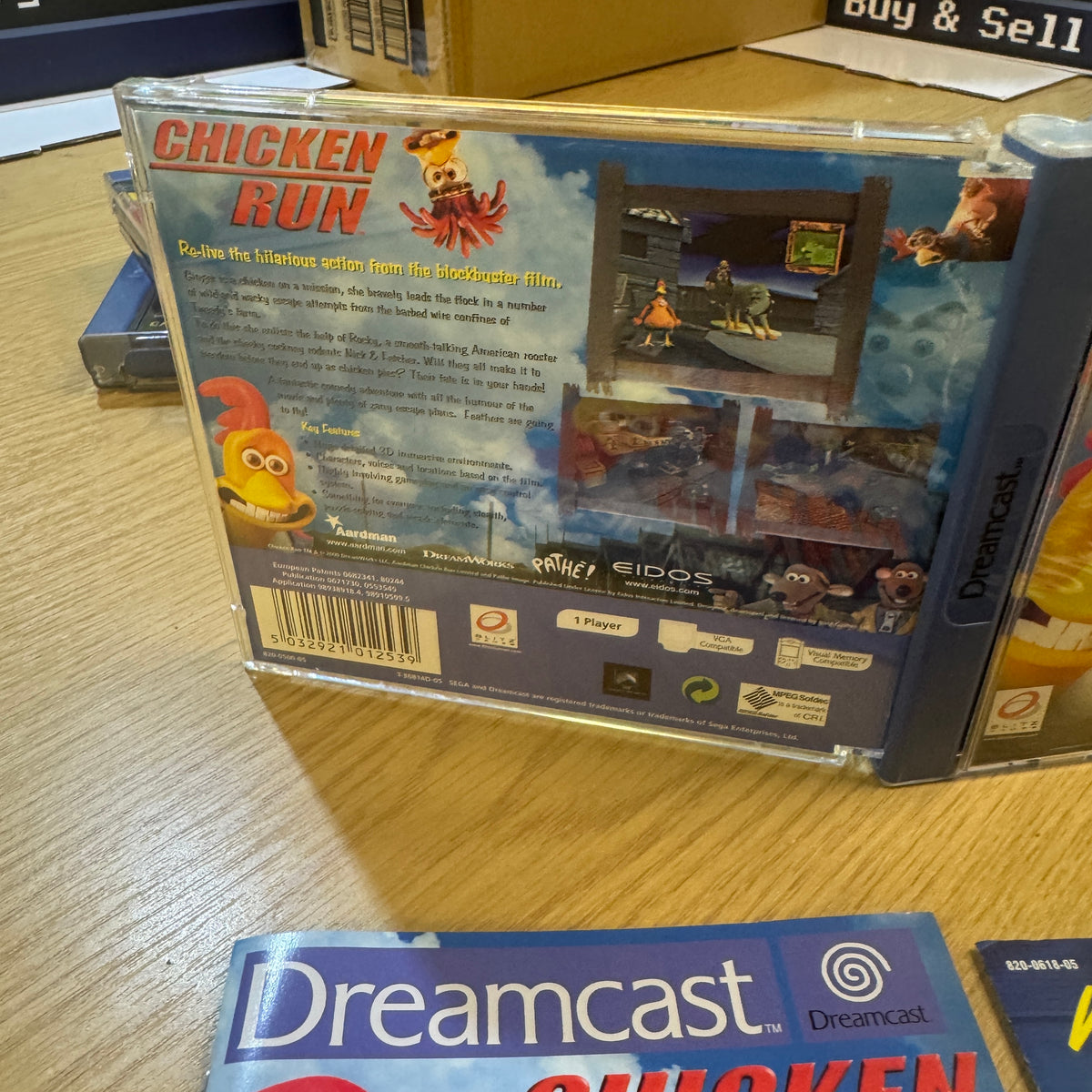 Chicken Run Sega dreamcast game cib