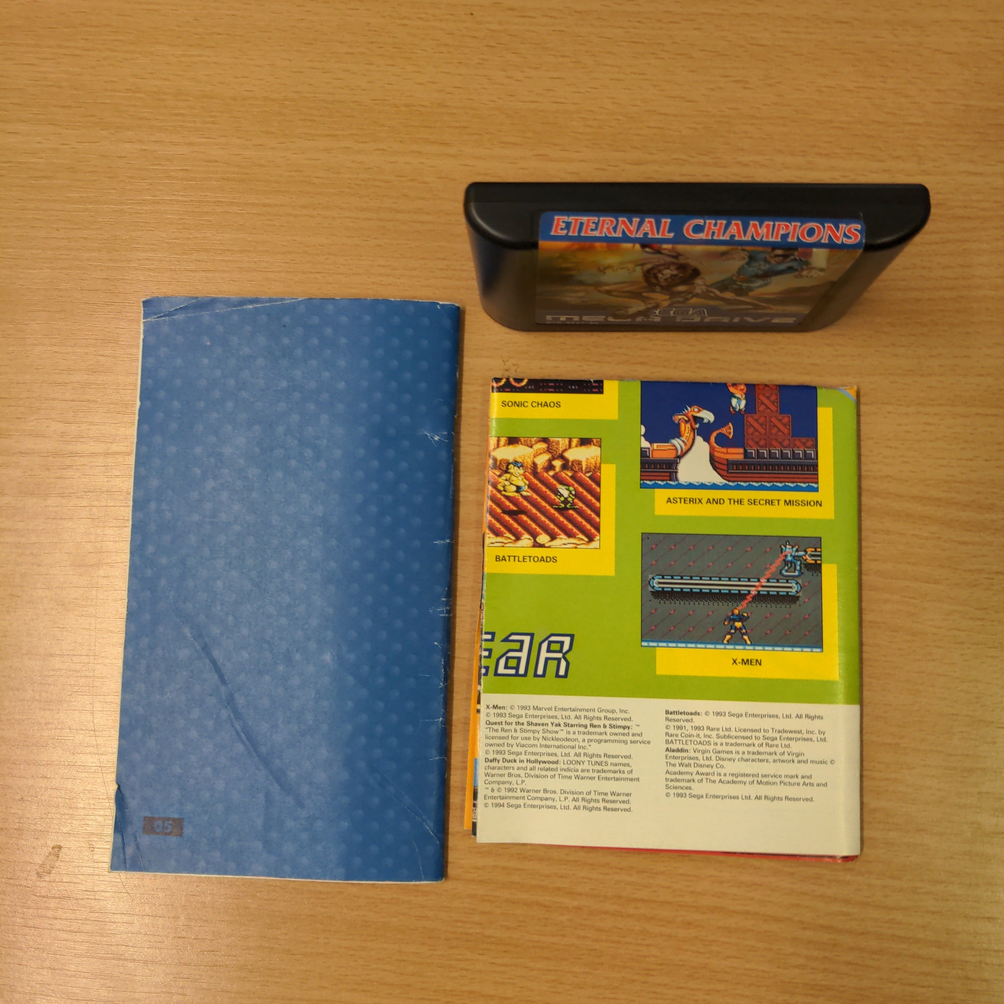 Eternal Champions Sega Mega Drive game complete