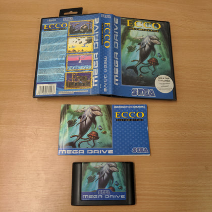 Ecco The Tides of Time Sega Mega Drive game complete