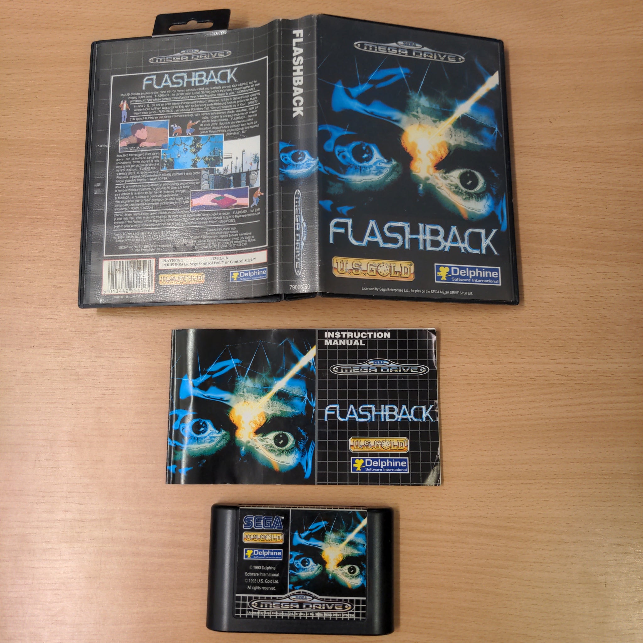 Flashback Sega Mega Drive game complete