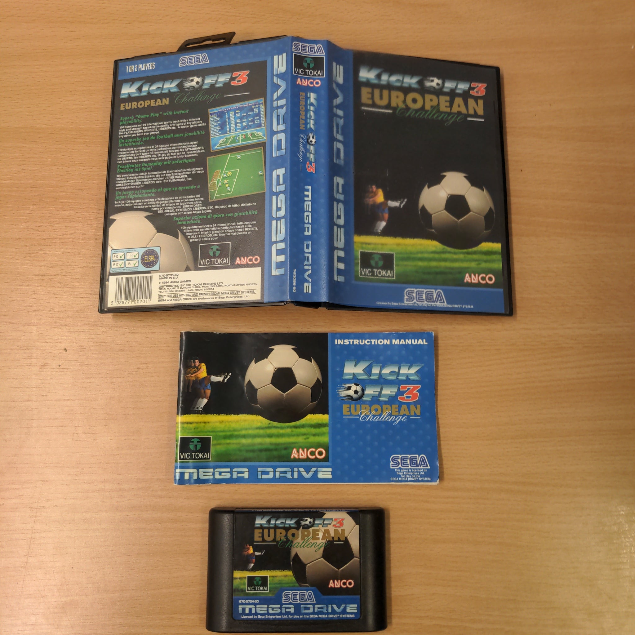 Sega Mega Drive - Kick Off 3 European Challenge - Complet Sega Mega Drive - Kick Off 3 European Challenge - Complet