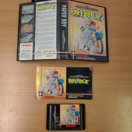 Paperboy Sega Mega Drive game complete