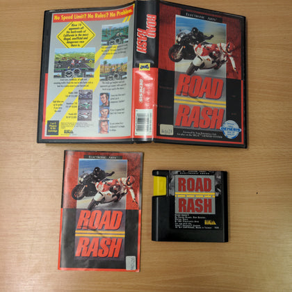 Road Rash Sega Genesis game complete
