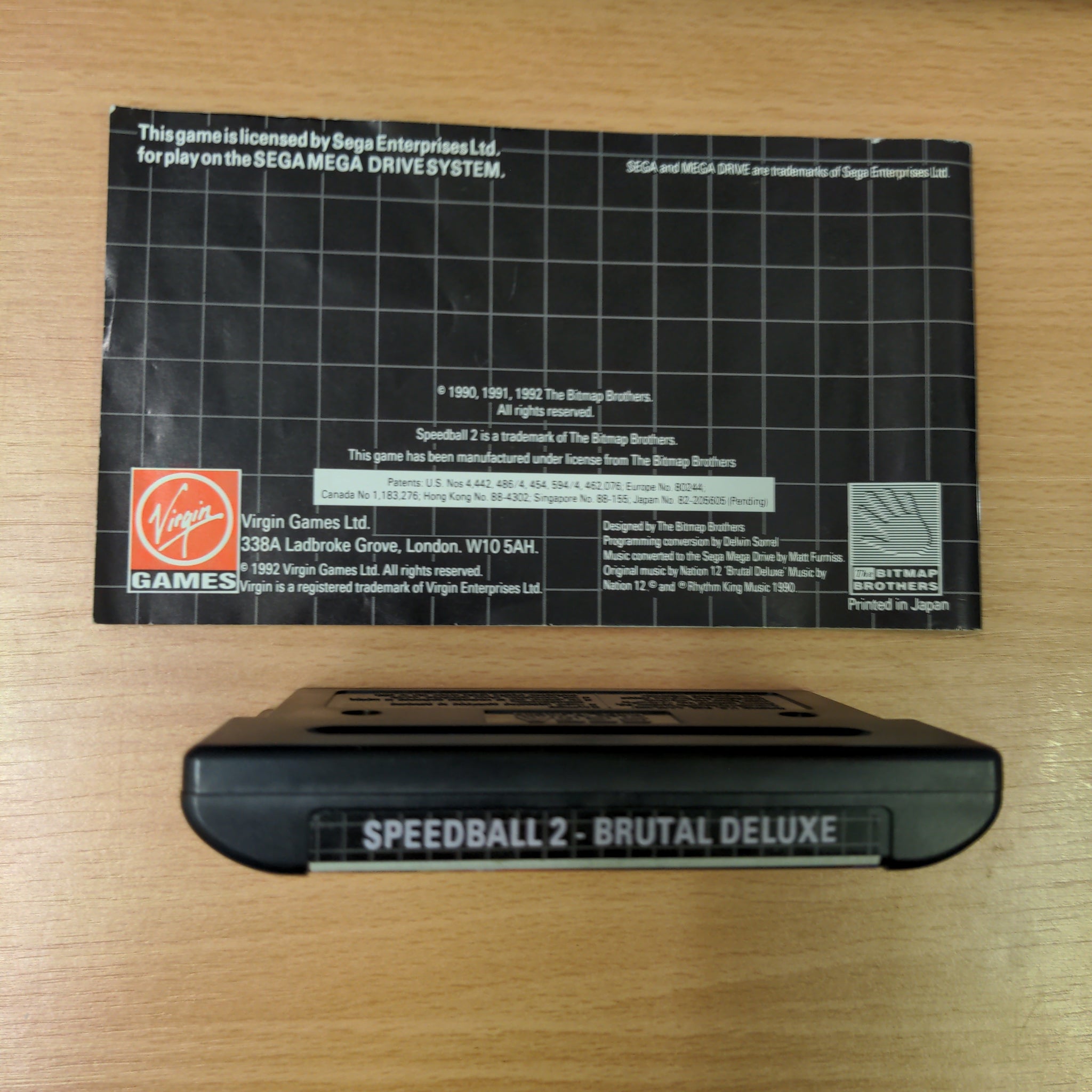 Speedball 2 Sega Mega Drive game complete
