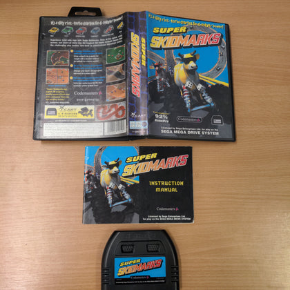 Super Skidmarks Sega Mega Drive game complete