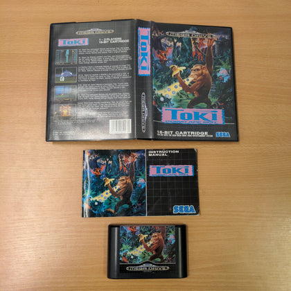 Toki: Going Ape Spit Sega Mega Drive game complete