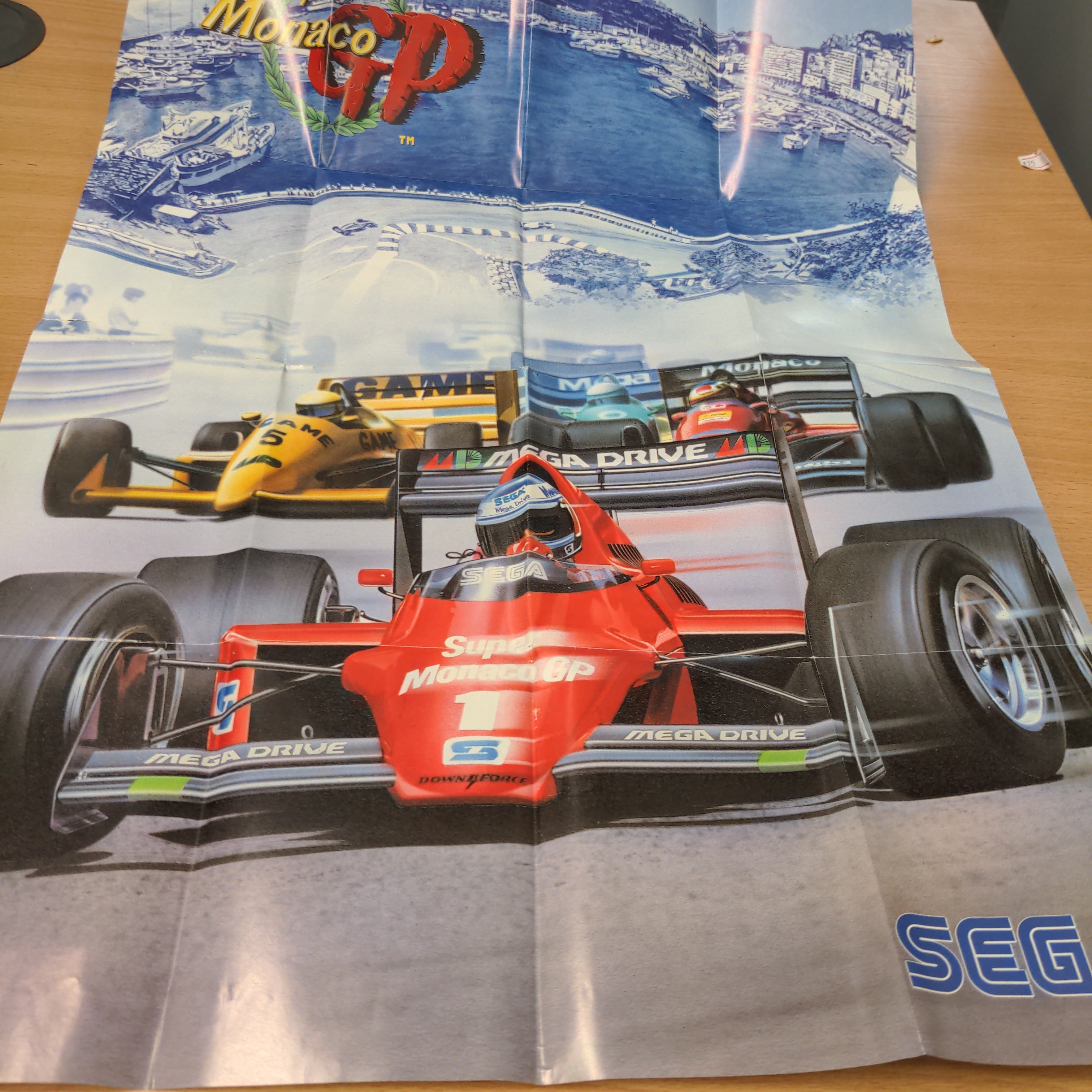 World Cup Italia '90 Sega Mega Drive game complete with poster