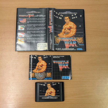 Wrestle War Sega Mega Drive game complete
