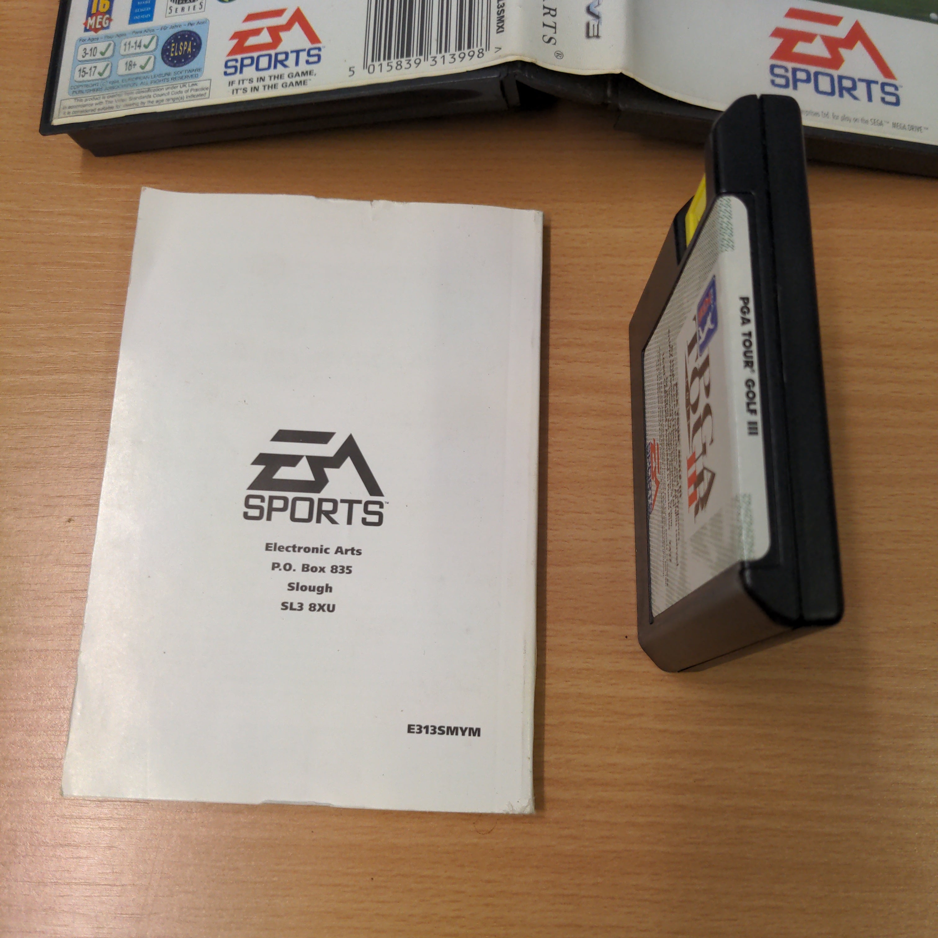 PGA Tour Golf III Sega Mega Drive game