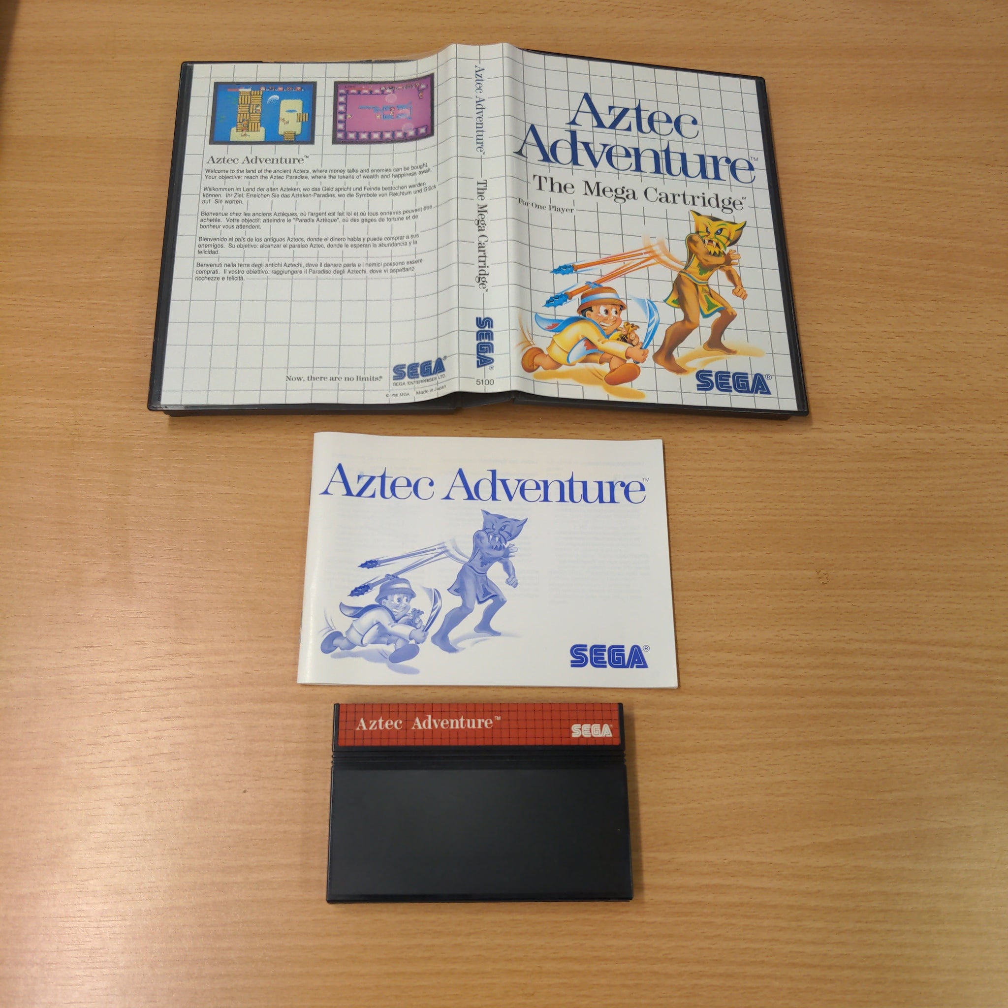 Aztec Adventure Sega Master System game