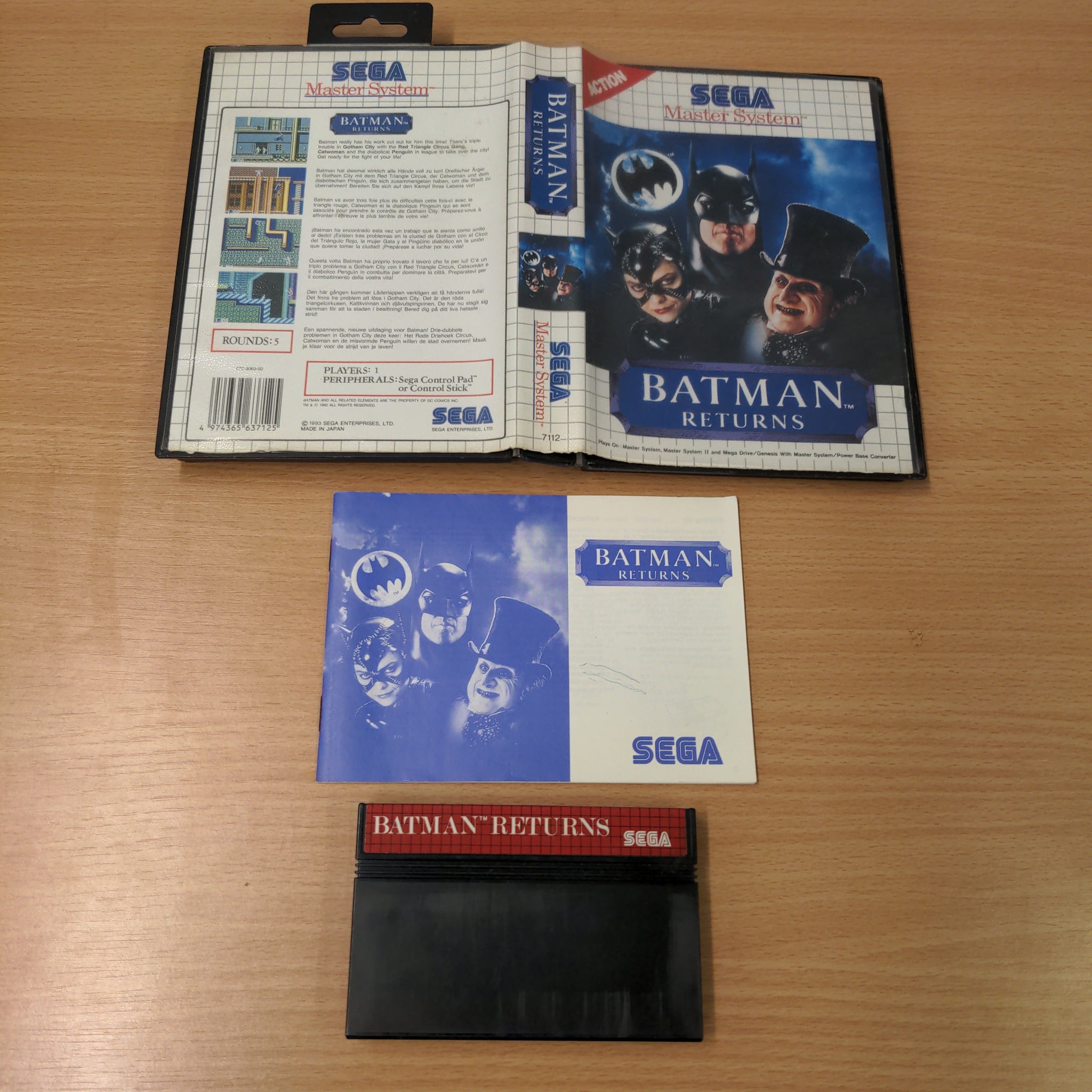 Batman Returns Sega Master System game