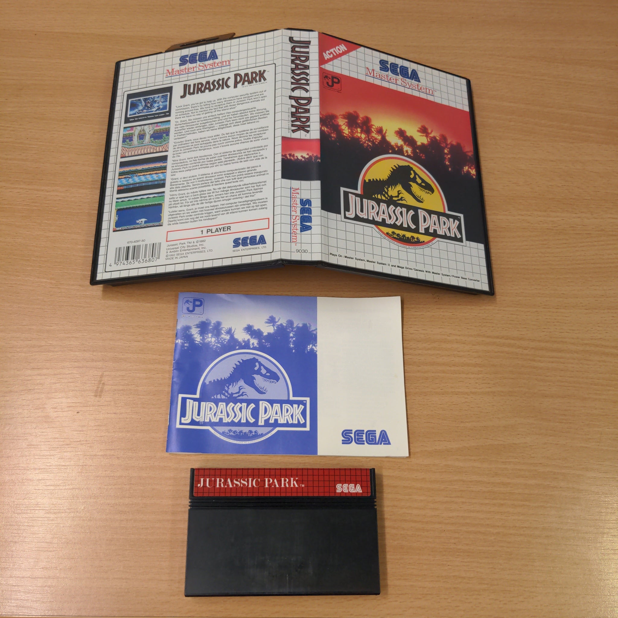 Jurassic Park Sega Master System game
