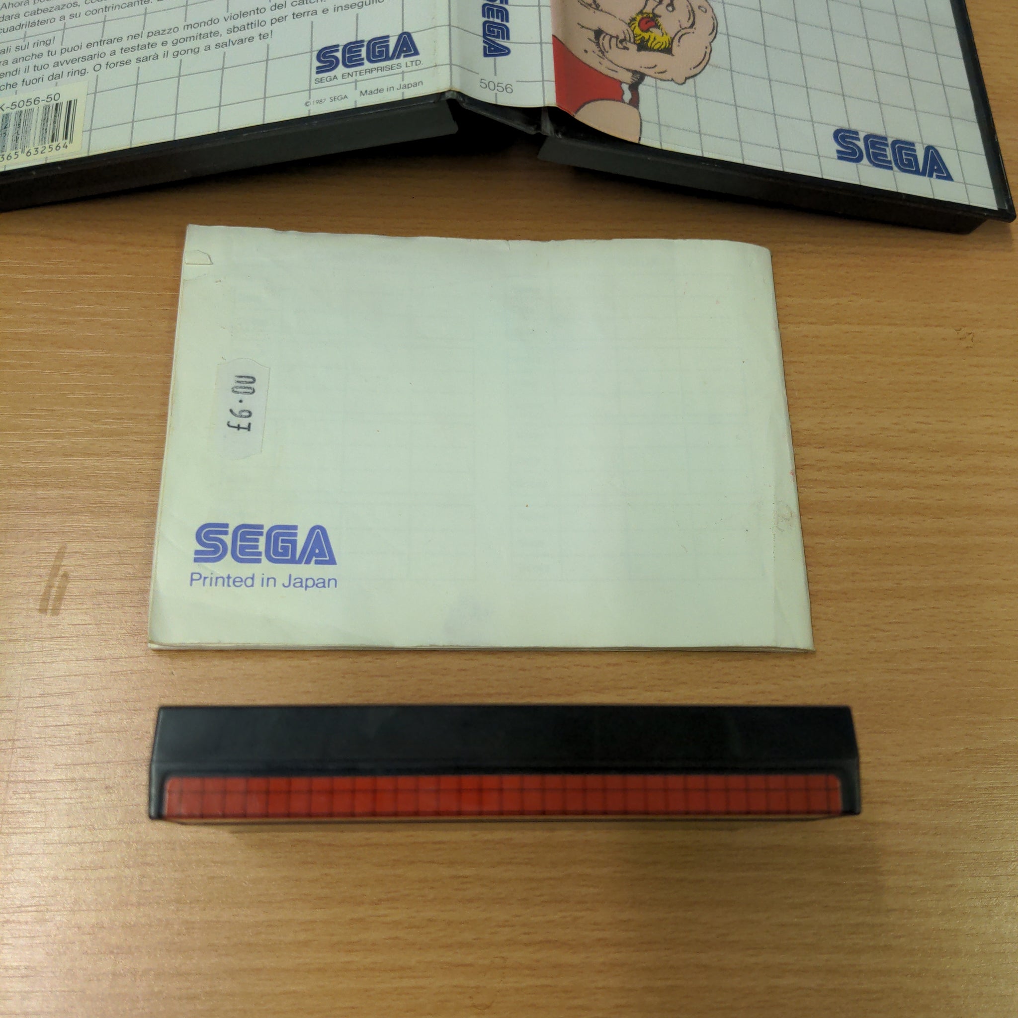 Pro Wrestling Sega Master System game