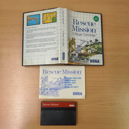 Rescue Mission Sega Master System game