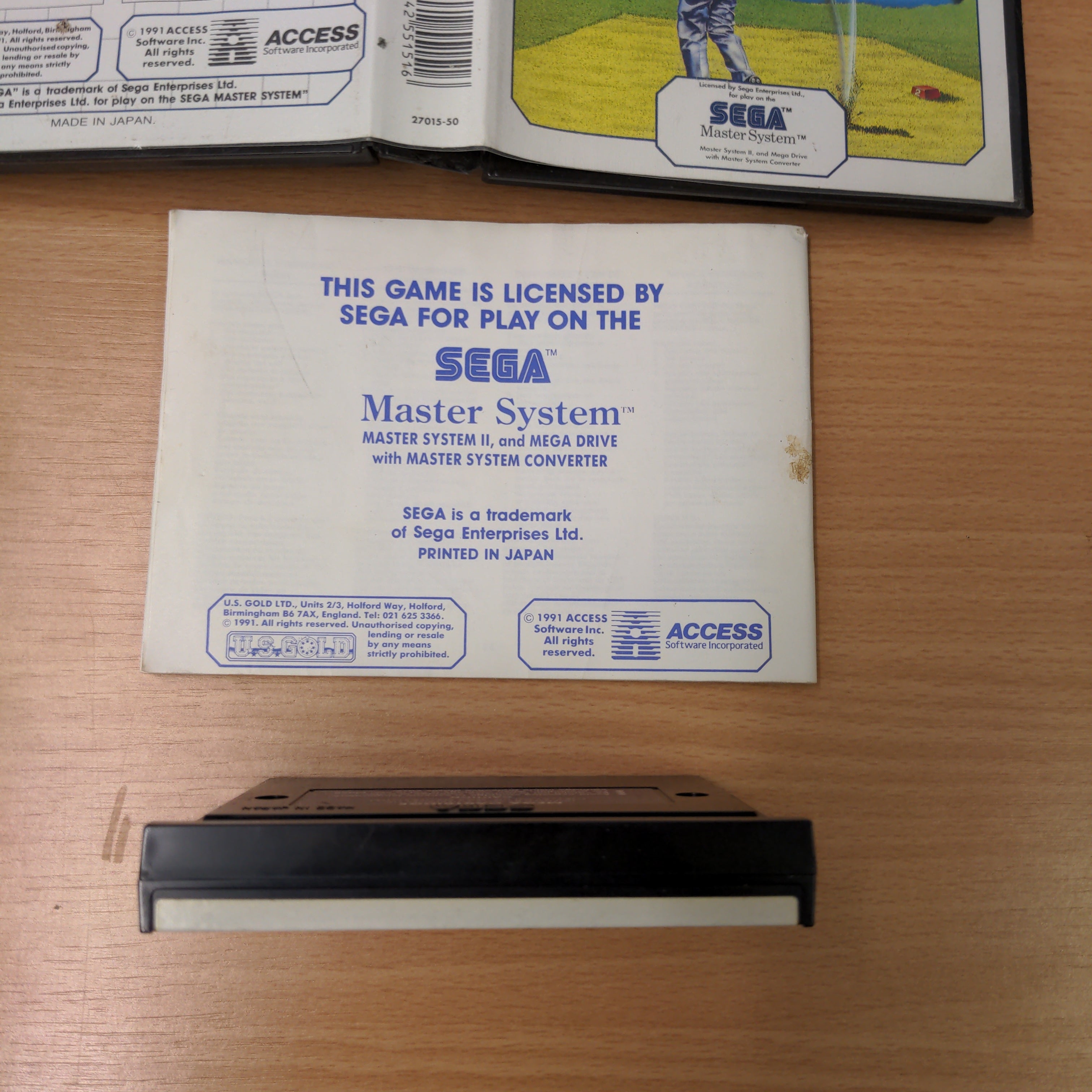 World Class Leader Board Sega Master System game