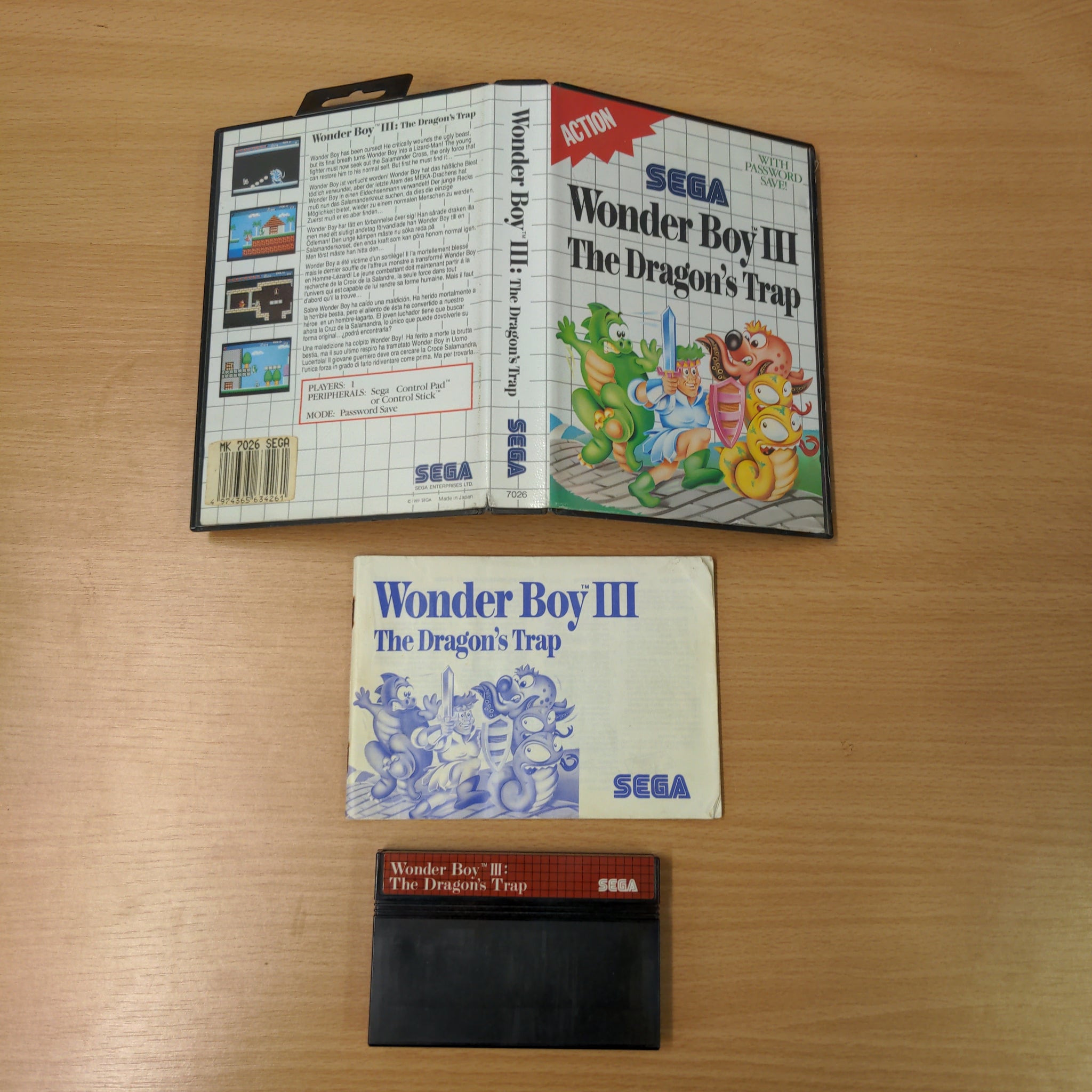Wonder Boy III: The Dragon's Trap Sega Master System game