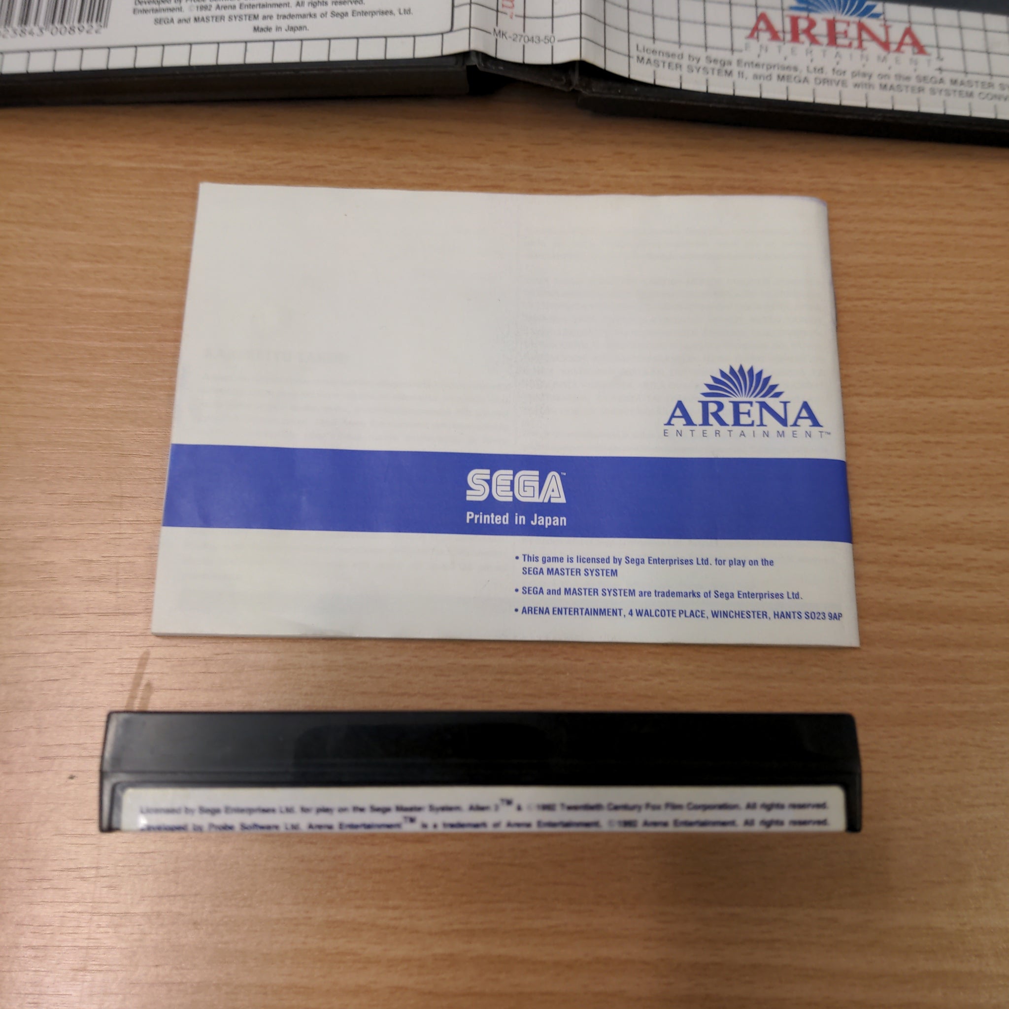 Alien 3 Sega Master System game