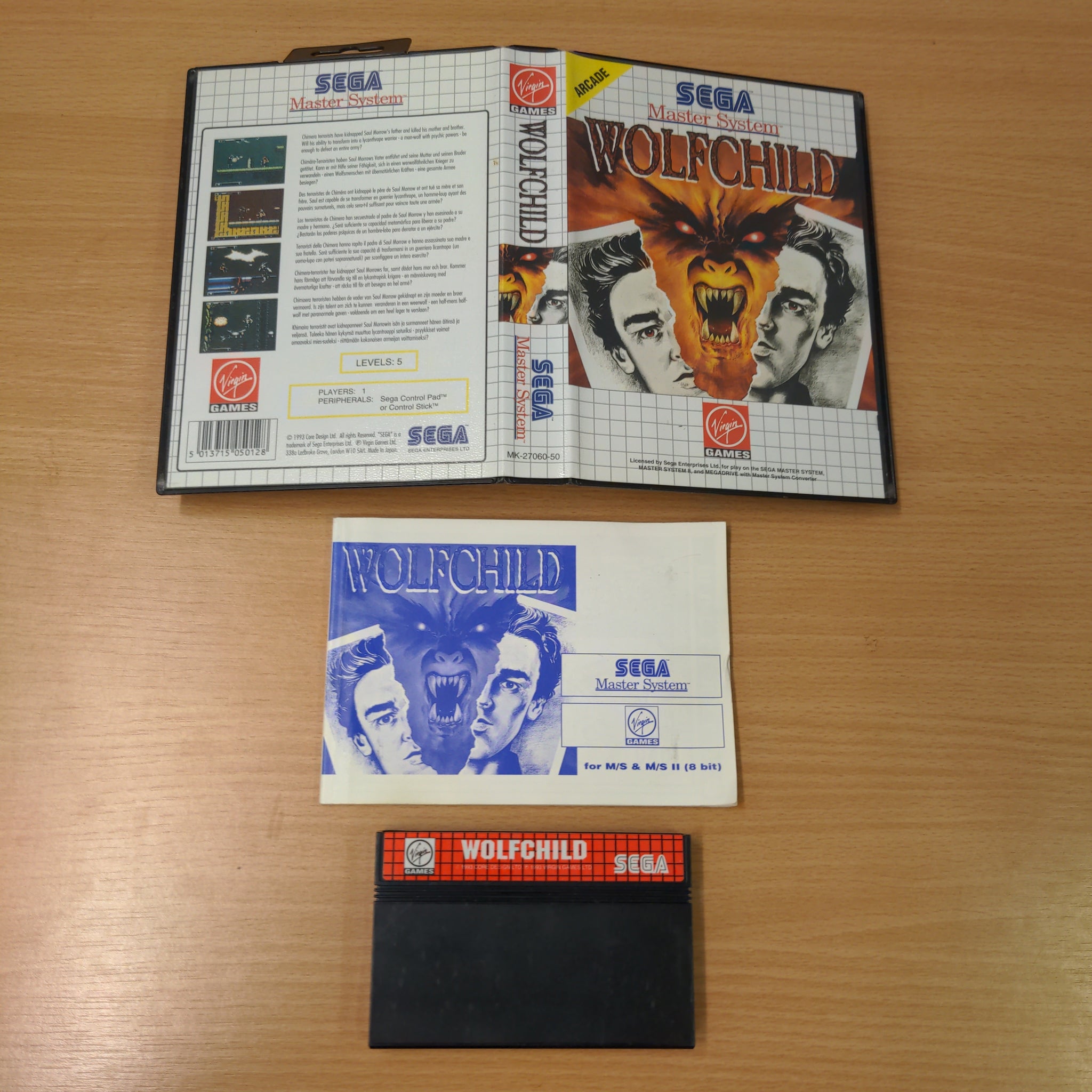 WOLFCHILD SEGA MASTER system avec notice EUR 27,10 - FR WOLFCHILD SEGA MASTER system avec notice EUR 27,10 - FR