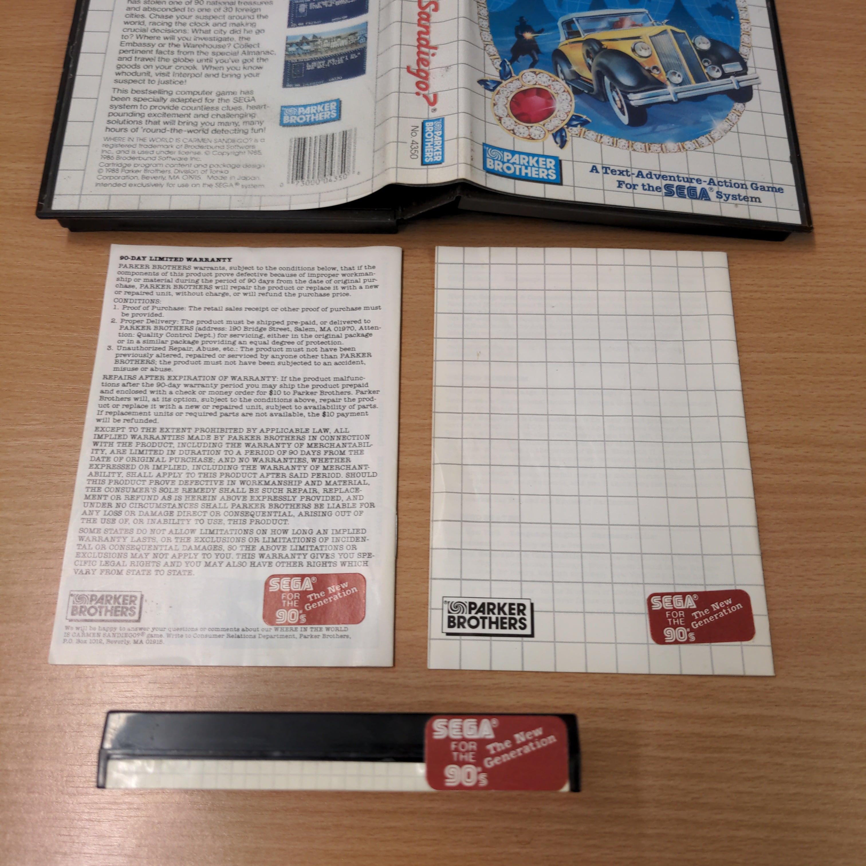 Where In The World Is Carmen Sandiego Sega Master System game