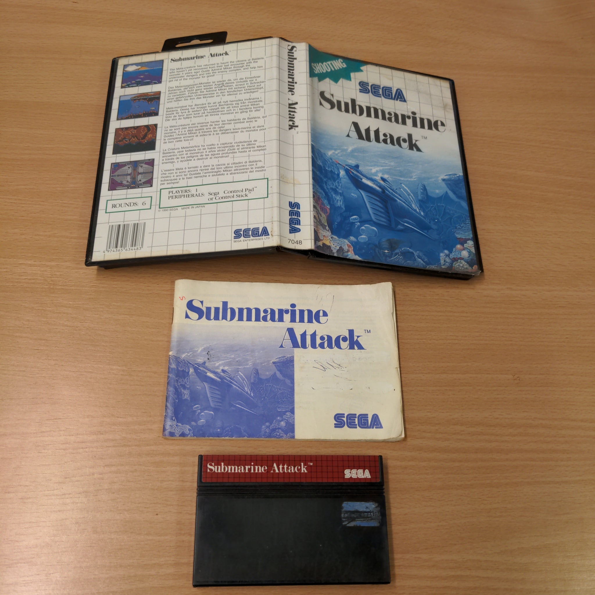 Submarine Attack Sega Master System game